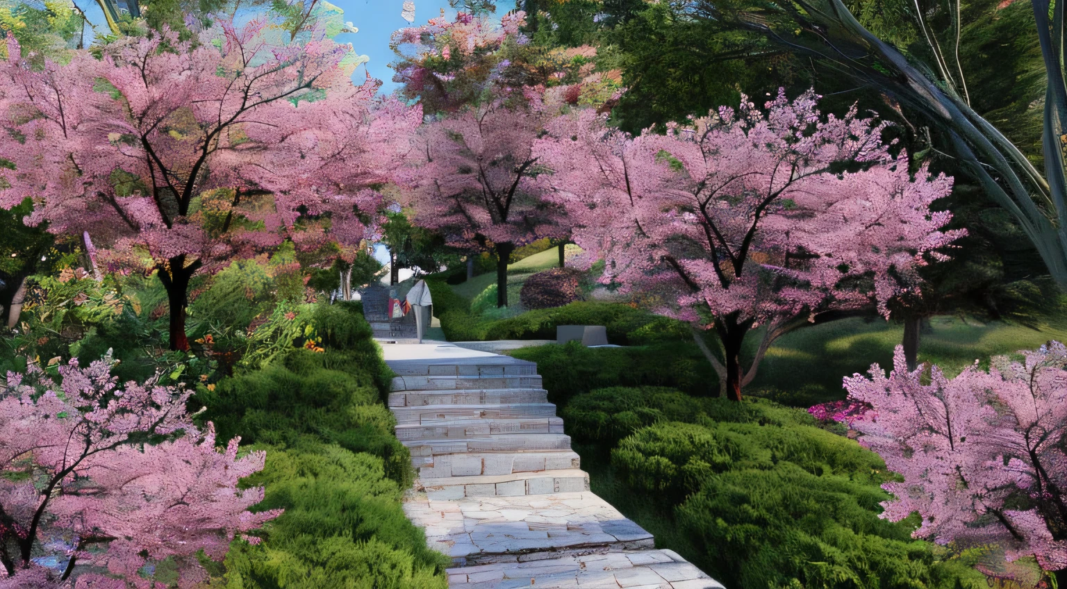 Hand-painted style renderings
