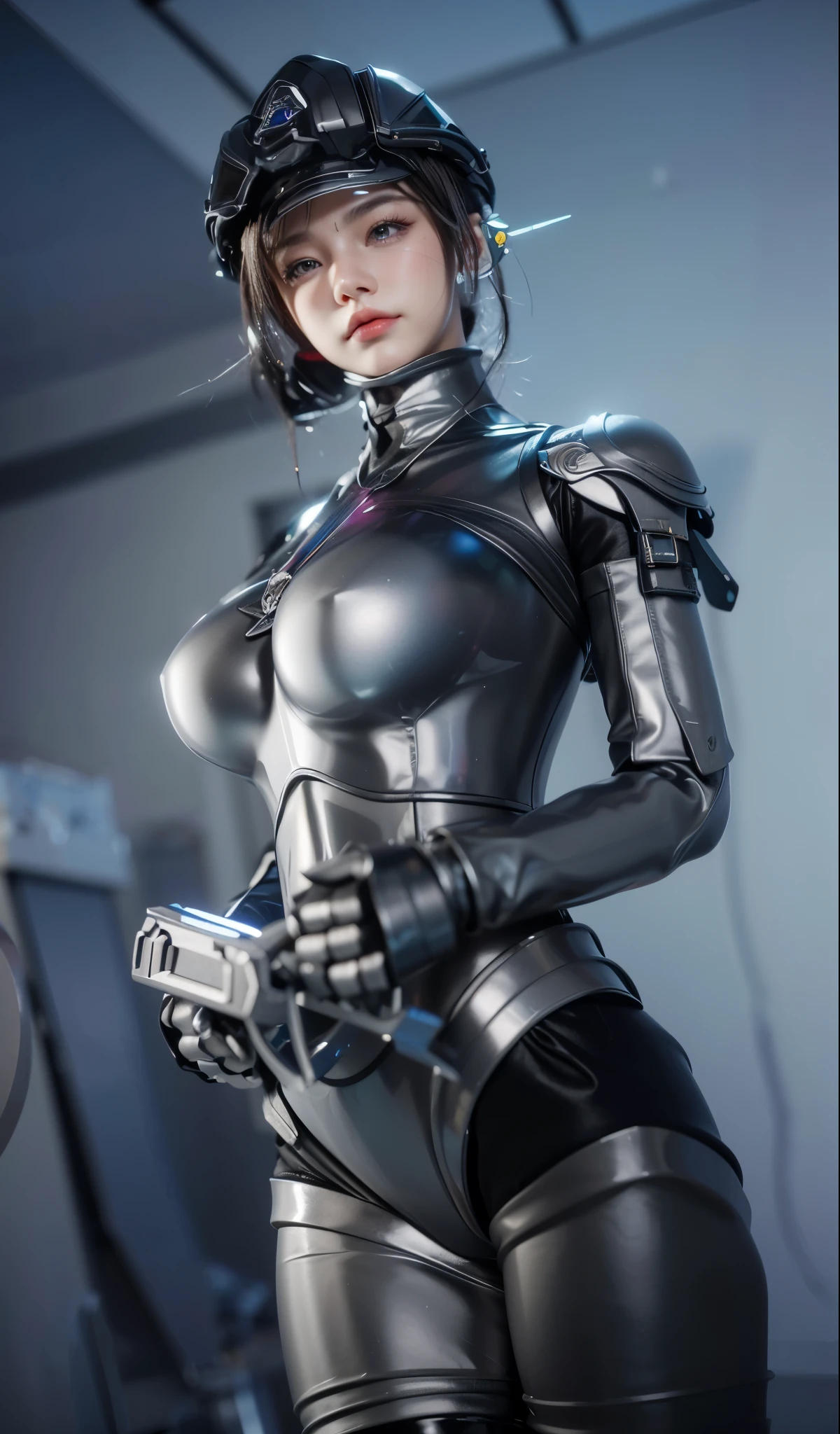 Game Art,CG Animation,Best image quality,Maximum resolution,8K picture quality,(A bust photo),(portrait),(Head close-up),(Rule of Thirds),Unreal Engine 5 rendering works,20 year old girl,((Queen)),The eyes are very detailed,(Large Breasts),Elegance and nobility,light,Ray Tracing,Game CG,((3D Unreal Engine)),OC rendering reflection mode,4K,Ultra-clear,Translucent lace,Fair and plump figure,Pretty Face,Glossy Gel Coat,身着华贵礼服的Queen,plump breasts,Gorgeous clothing,breasts symmetrical,3D game modeling,Steel armor,Steel Arm