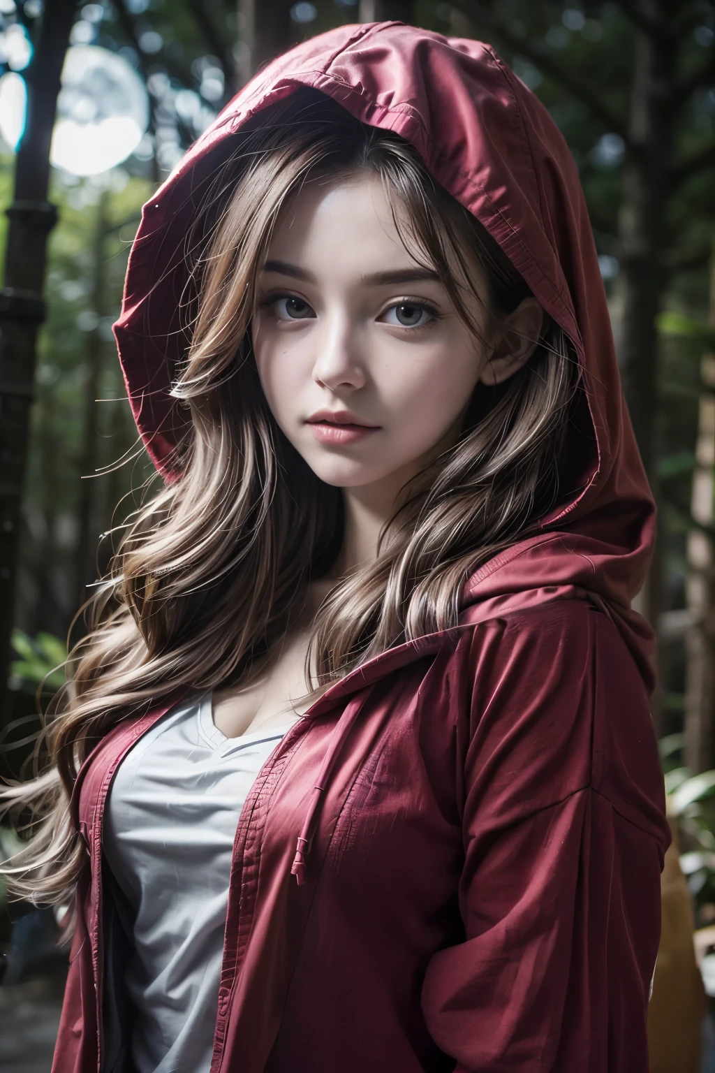 The clothes are red
