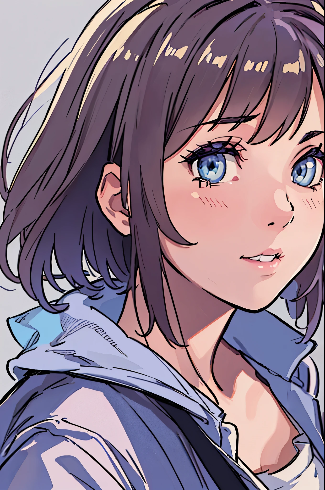 (highest quality,4K,8k,High resolution,Tabletop:1.2), Very detailed, (Realistic,photoRealistic,photo-Realistic:1.37),((portrait)),Shorthair girl, heartbroken,sad,tearful,cry,teardrops,She is in uniform,Beautiful and beautiful eyes, Beautiful lip detail, Very detailed eyes and face,Long eyelashes, Realistic anime 3D style, Smooth anime CG art, Digital rendering by Makoto Shinkai, Moe anime art style, photoRealistic rendering of an anime girl, Shinkai Makoto style, Cute anime girl visuals, Realistic young anime girl, Girl Fanart, Works by anime artists'Studio.
