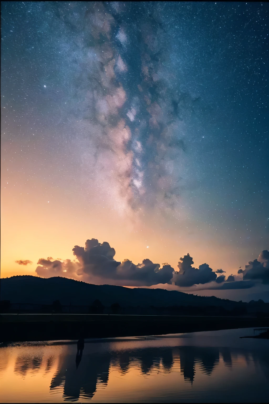 ((highest quality)), ((masterpiece)), (Cinematic aesthetics:1.4) Starry Sky
