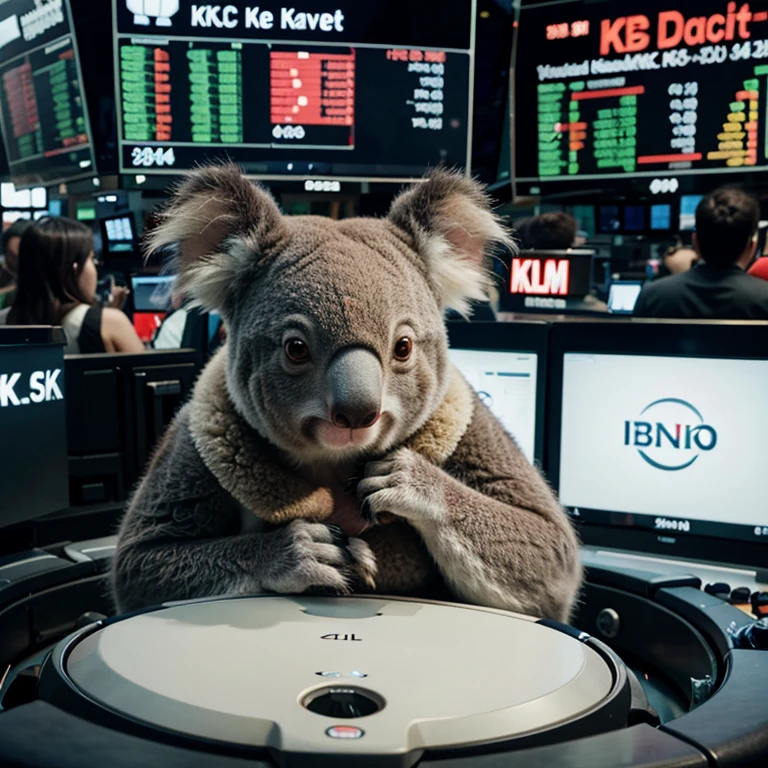 Stock market with koala