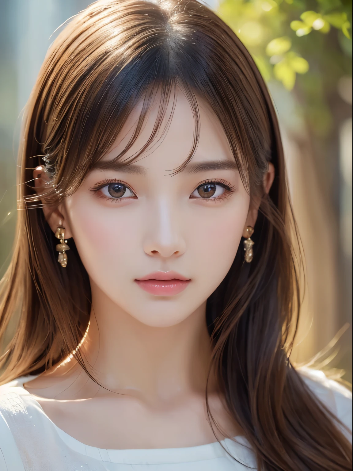 ((highest quality)),(超A high resolution),(Very detailed),(Detailed Description),((The best CG)),(masterpiece),Ultra-detailed art、(highest quality、8k、32k、masterpiece)、(Realistic)、(Realistic:1.2)、(High resolution)、Very detailed、Very beautiful face and eyes、1 female、((Narrow eyes、Droopy eyes:1.4、Fine grain))、Tight waist、Delicate body、(highest quality、Attention to detail、Rich skin detail)、(highest quality、8k、Oil paint:1.2)、Very detailed、(Realistic、Realistic:1.37)、Bright colors