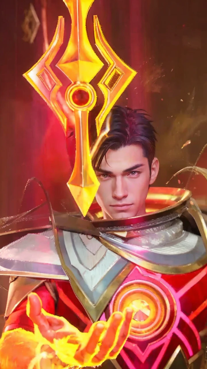 Realistic,handsome boys,anime style