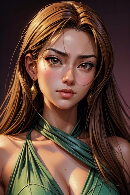 wgz style,portrait of a beautiful women highly detailed,perfect femine face,Classical oil painting,by masamune shirow, by William-tae Kim