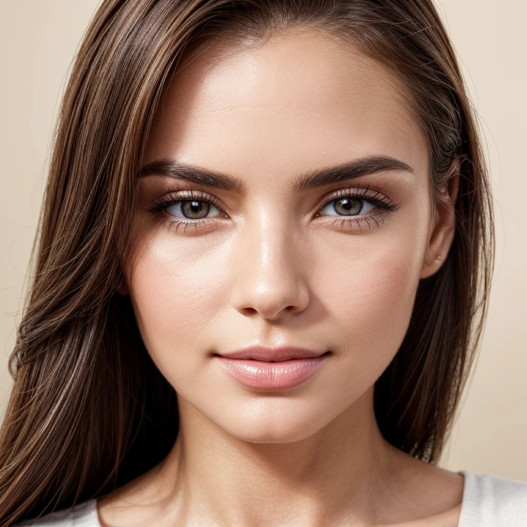 (beautiful detailed face, portrait), (natural lighting), (vivid colors), (highres), (sharp focus), (photorealistic:1.37), (neutral expression), (studio backdrop), (clear background), (professional), (best quality), (passport size), (professional headshot), (closeup), (soft lighting), (subtle retouching), (minimal makeup), (symmetrical composition), (impeccable skin), (perfectly aligned features), (neutral color clothing), (subtle smile), (round face), (attractive features), (well-groomed hair), (friendly appearance), (confident expression), (ageless beauty), (fine details), (high resolution), (balanced exposure), (polished look), (classic style), (elegant), (flawless complexion), (beautiful eyes), (graceful pose), (neatly groomed eyebrows), (subtle highlights), (undersaturated colors), (realistic skin tone).