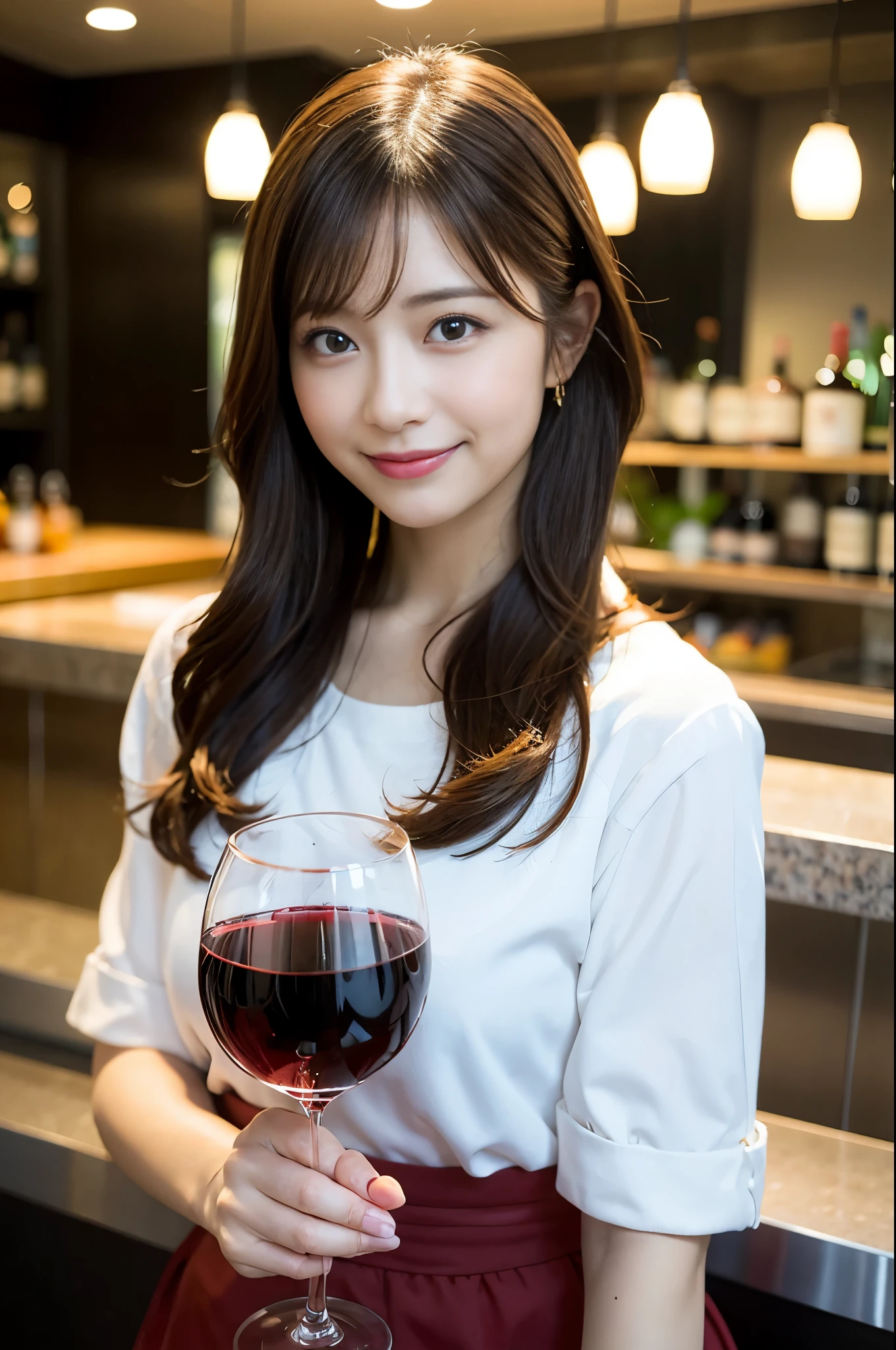 (hair, Ultra-high resolution, highest quality, masterpiece: 1.2), (Realistic, photoRealistic: 1.37), Very detailed, 1 pretty woman, (slimな顔), (The body is slim), (Brown Hair), (Shortcuts), cheeks turn a little red, (Age 35), 38 years old, alone, 窓の外の美しい詳細な都市のnight景, restaurant, wine glassが座る, nightに, In a prominent place (From the waist up) Nova Frog Style, actress, model, Upper Body, White wine, slim, wine glass, Super Clean night View, wine glass Put in the Middle, Happy smile, (smile: 1.15), Beautiful Eyes, Upper Body, Destroy Japan, night, short, short, actress, model, Upper Body, White wine, slim, wine glass, Super Clean night View, wine glass Put in the Middle, Happy smile,