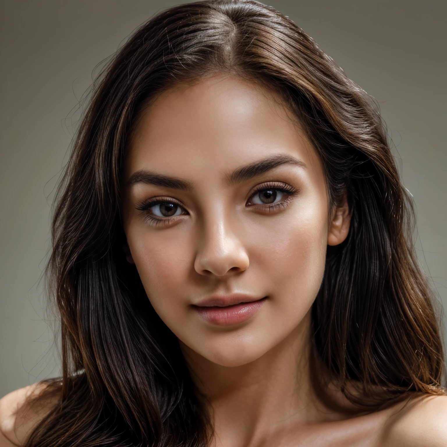 (beautiful detailed face, portrait), (natural lighting), (vivid colors), (highres), (sharp focus), (photorealistic:1.37), (neutral expression), (studio backdrop), (clear background), (professional), (best quality), (passport size), (professional headshot), (closeup), (soft lighting), (subtle retouching), (minimal makeup), (symmetrical composition), (impeccable skin), (perfectly aligned features), (neutral color clothing), (subtle smile), (round face), (attractive features), (well-groomed hair), (friendly appearance), (confident expression), (ageless beauty), (fine details), (high resolution), (balanced exposure), (polished look), (classic style), (elegant), (flawless complexion), (beautiful eyes), (graceful pose), (neatly groomed eyebrows), (subtle highlights), (undersaturated colors), (realistic skin tone).