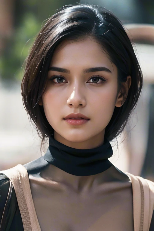 Beautiful ,18 years young cute Indian girl healthy, cold face ,8k,realistic, raw photo,dark black short hair ,fair skin, indian,clear facial features,, very detailed, 18years old, cold face, natural wavy, high resolution, masterpiece, best quality, intricate details, highly detailed, sharp focus, detailed skin, realistic skin texture, texture, detailed eyes, professional, 4k, no smile, shot on Canon, 85mm, shallow depth of field, kodak vision color, perfect fit body, extremely detailed, foto_\(ultra\), photorealistic, realistic, post-processing, maximum detail, roughness, real life, ultra realistic, photorealism, photography, 8k uhd, photography wearing black turtle neck sweater, sharp jawline