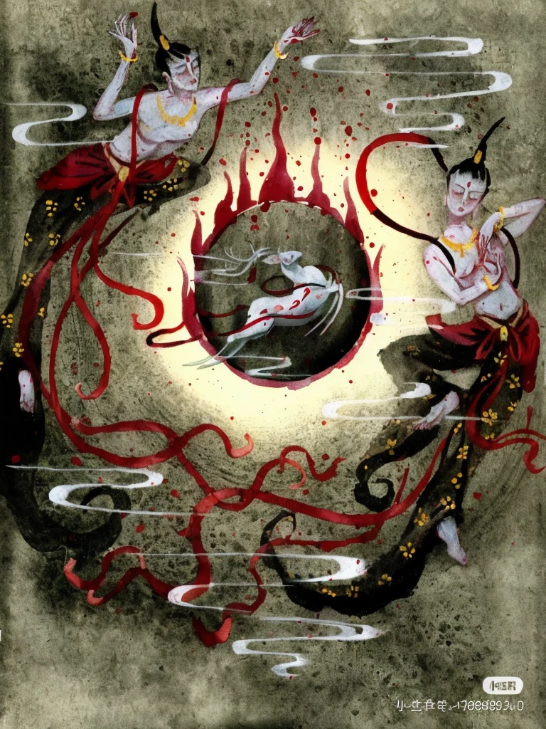 Dunhuang，Soft waist，Red ribbon
