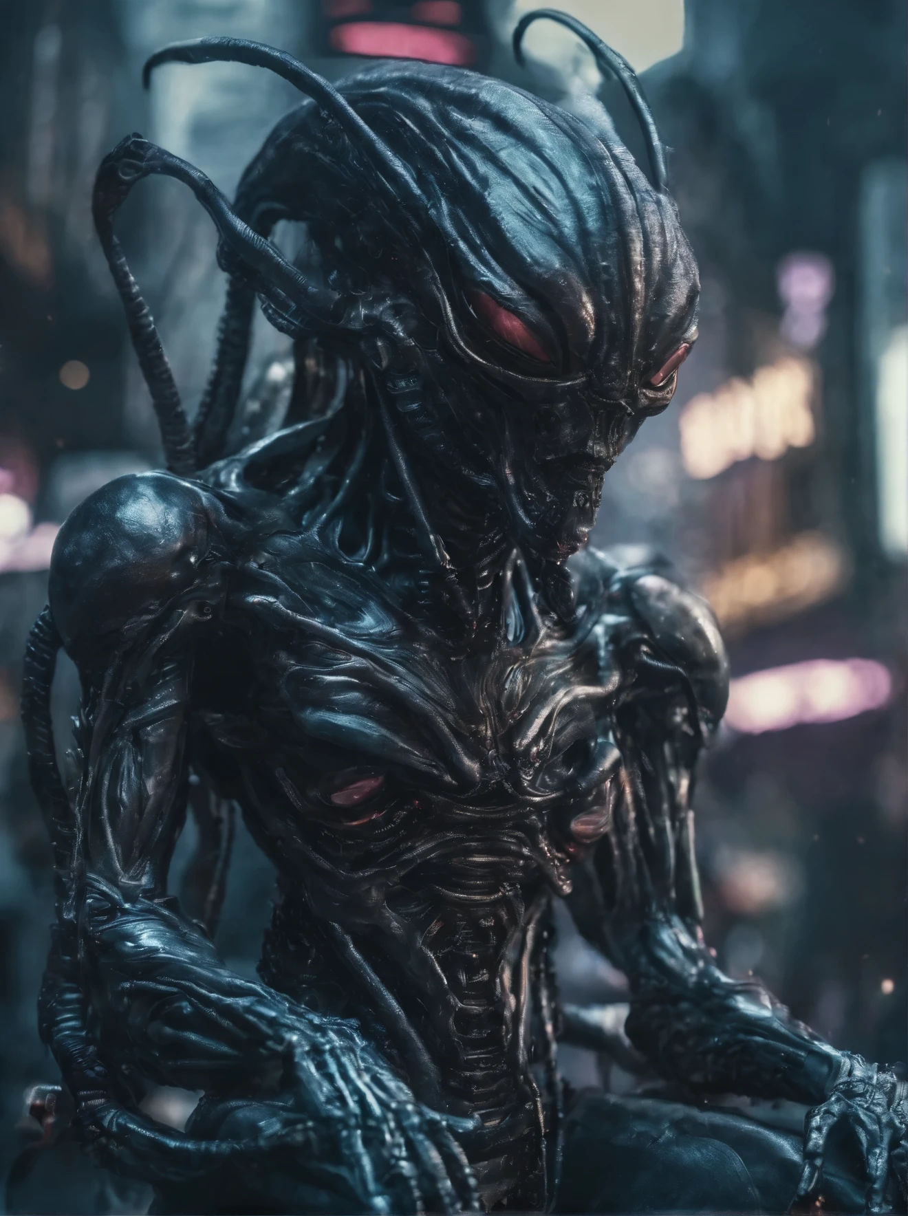 Various humanoid alien races, Sharp focus, 8K quality, RAW Photos, Intricate details