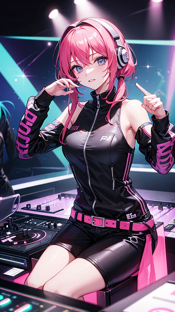 DJ, nightclub, female DJ's figure