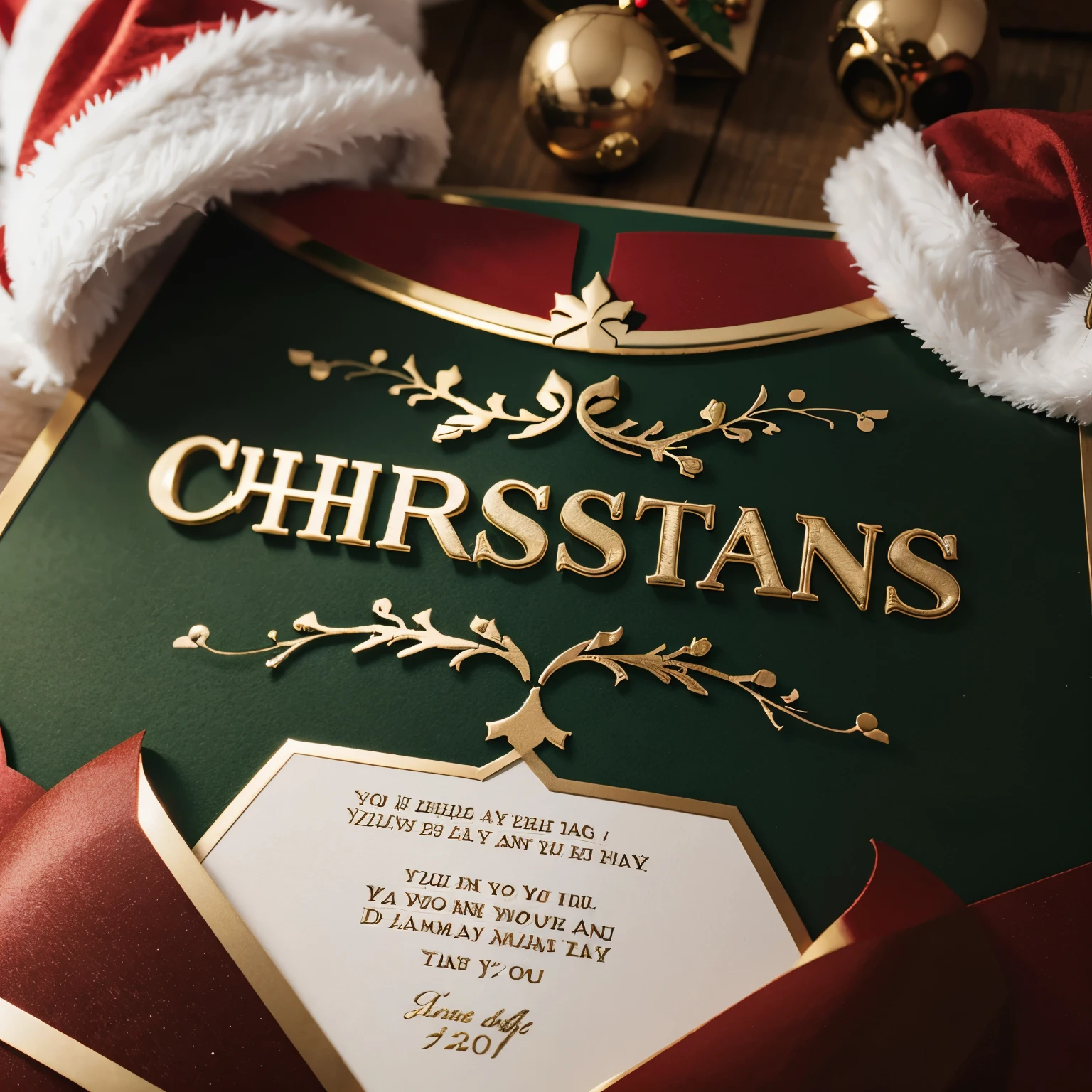 Christmas invitation card