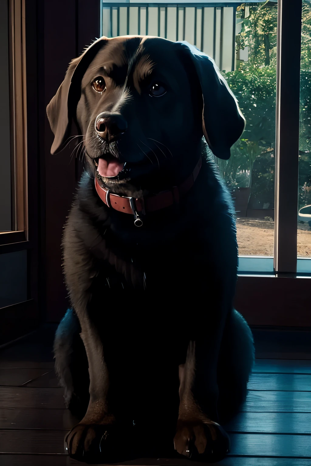 ((best quality)), ((masterpiece)), (detailed), A Labrador，Smile