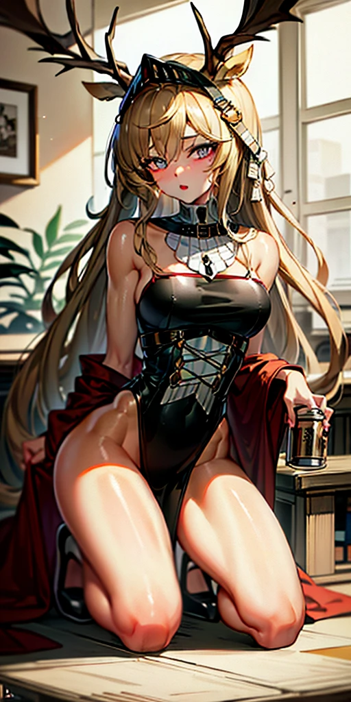 {safe:1.10}, best quality, masterpiece, high res, 1girlsolo, {viviana_arknights:0.90} squatting, cowboy_shot, looking_at_viewer