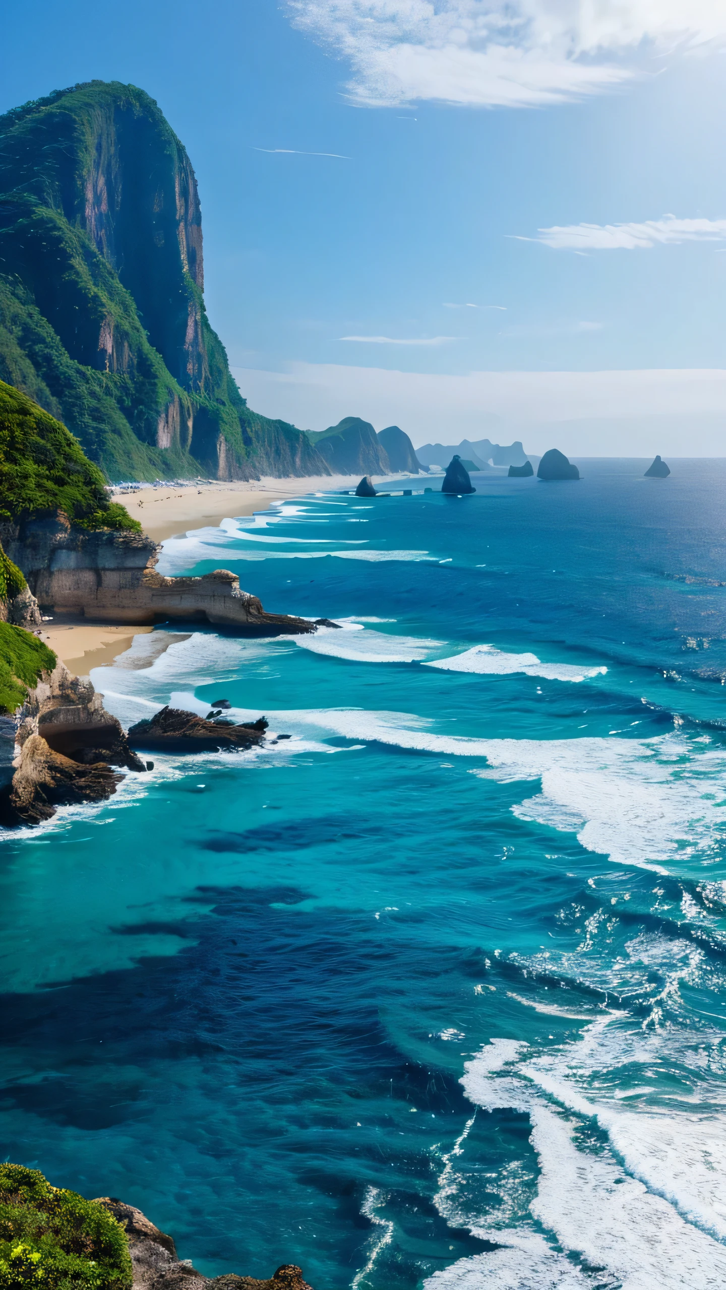 Highest quality,Fantasy,The ocean as far as the eye can see