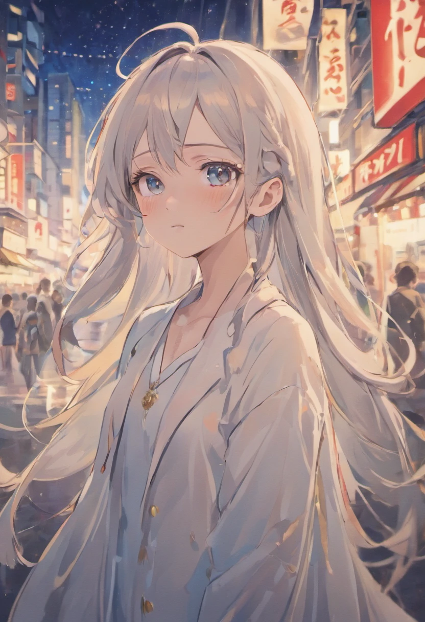 Anime-style Tochamaru arrangement Anime illustration, (Analog Style:1.2), cute, Realistic, photo shoot, Professional, High Contrast, One girl, alone, Expressive facial expressions, Fine grain, Realistic pupils, Glitter makeup, Gloss Lip, Elegant white earrings, elegant white necklace, Perfect Face, Whole body, small lips, (close:1.2), (extreme close:1.2), Masterpiece from below, highest quality, High resolution, Viewpoint, highest quality, Sharp focus, View your viewers, In-person audience, 8k, Abstract background, Skin pores, intricate skin texture, Realistic 背景skin, long hair, Hair flap,Black Hair,uniform,, [(White paint color:1.2)::0.2], , cold, Bokeh, ,Empty anime style scene,by makoto shinkai, Anime Art Wallpaper Anime Art Wallpaper 8K, Anime Sky, Awesome Wallpapers, Anime Background, Japan in the background、Background art,Glowing background,The whole body