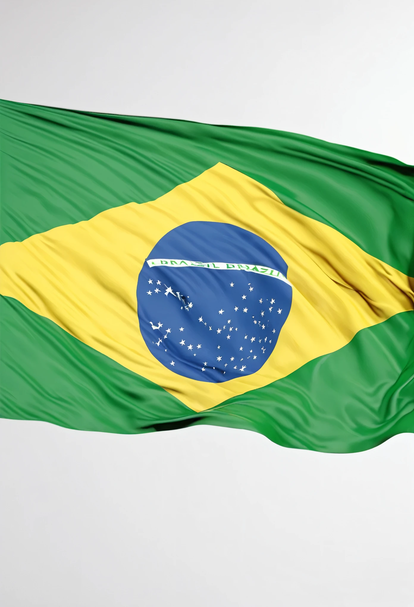 bandeira do brasil retangular,, 4k, detalhes dourados, verde e amarela