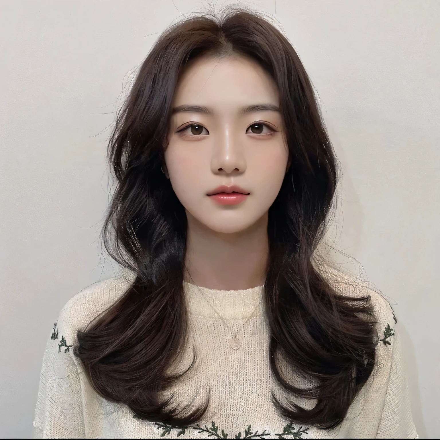 Best Quality, 8k, Masterpiece, (Portrait: 1.3), (photo realistic:1.4), (hyper realistic:1.4), Sharp Focus, looking at viewer, (smoother lighting:1.1), (increase cinematic lighting quality:0.9), realistic lighting, backlighting, light on face, ray trace, (brightening light:1.2), (Increase quality:1.4), sharp detail, (best quality real texture skin:1.4), finely detailed eyes, black_eyes, finely detailed face, 25 year old Korean woman