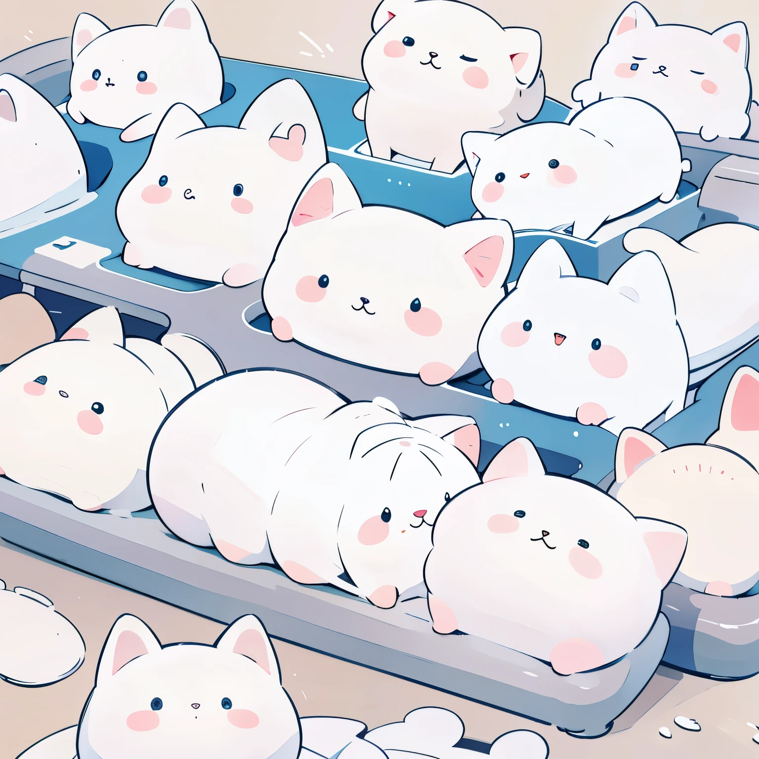 cute white cat