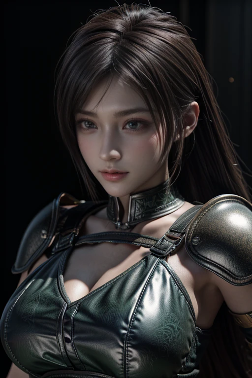 Game Art，Best image quality，Highest Resolution，8k，(Bust photo)，(Portraiture)，(Head close-up)，(Three-part method)，Unreal Engine 5 rendering， (Future Girl)，(Woman warrior)， 
20-year-old girl，((Hunter))，Eye for detail，(Big Breasts)，Elegant and noble，Indifference，Brave，
（Medieval fur battle suit，Glowing magic lines，Detailed animal skin clothing for a medieval female knight，Medieval Ranger，
Photo pose，Simple Background，Cinema Lighting，Ray Tracing，Game CG，((3D Unreal Engine))，OC Rendering Reflective Pattern