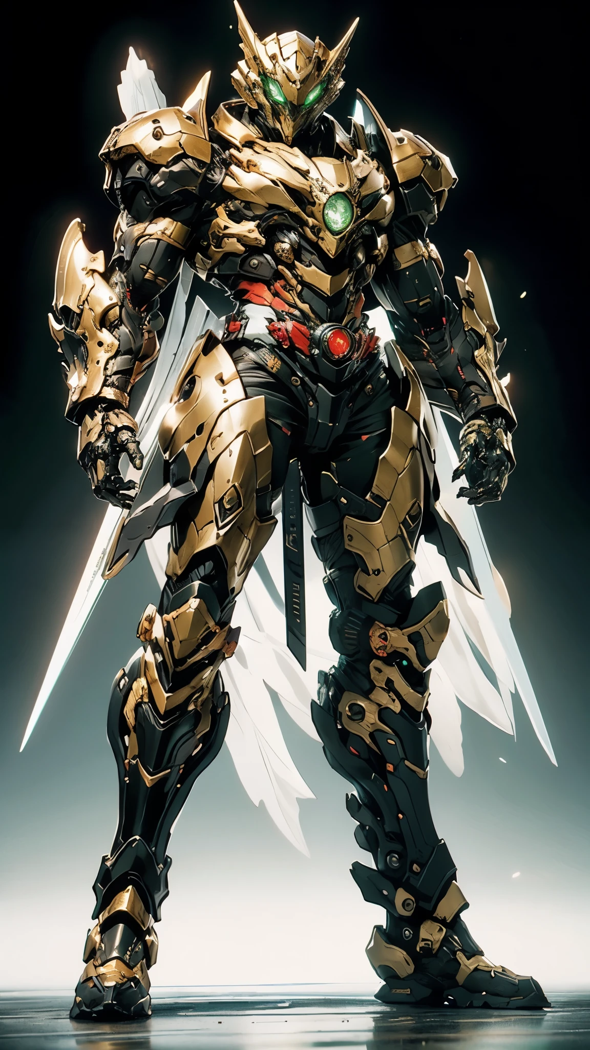 A man wearing a full-face helmet, a fantasy-style biotech armored combat suit, green eyes, (a composite layered chest armor), fully enclosed shoulder guards, matching arm and leg guards, the belt is adorned with fangs biting into orbs, (the color scheme is primarily black with red accents), the design balances heavy with agility, a high-tech bio-mecha armor, (Bat concept Armor, stand on the top of a skyscraper in a futuristic sci-fi city), this character embodies a finely crafted fantasy-surreal style armored hero in anime style, exquisite and mature manga art style, (element, plasma, energy, the armor glows), ((male:1.5)), metallic, real texture material, dramatic, high definition, best quality, highres, ultra-detailed, ultra-fine painting, extremely delicate, professional, perfect body proportions, golden ratio, anatomically correct, symmetrical face, extremely detailed eyes and face, high quality eyes, creativity, RAW photo, UHD, 32k, Natural light, cinematic lighting, masterpiece-anatomy-perfect, masterpiece:1.5