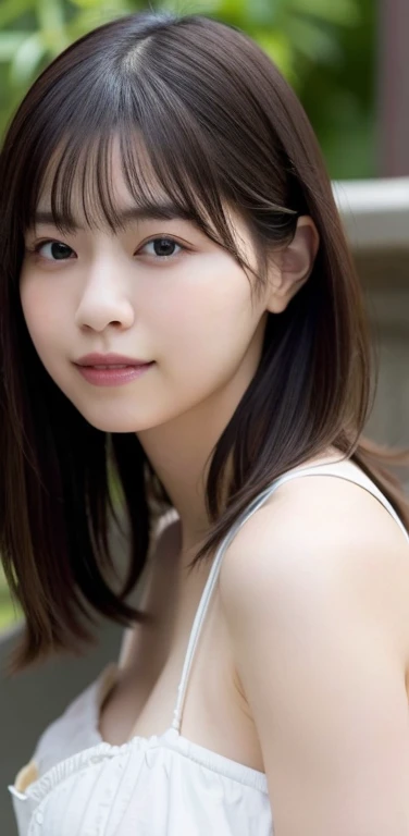 (8k), (highest quality: 1.2), (Realistic), (Realistic: 1.37), Ultra-high resolution, 1 girl, Head to knee photo、cute, smile, Mouth closed, Beautiful details, Beautiful Nose, whole body, Wet Hair, Giant Dulcefo, pork, , (Large Breasts)、Saggy breasts、Soft Breasts、Overflowing breasts、ニットウェアを着ていても隠しきれないLarge Breasts、Voluptuous thighs、Odd Eye、Heterochromia iridis