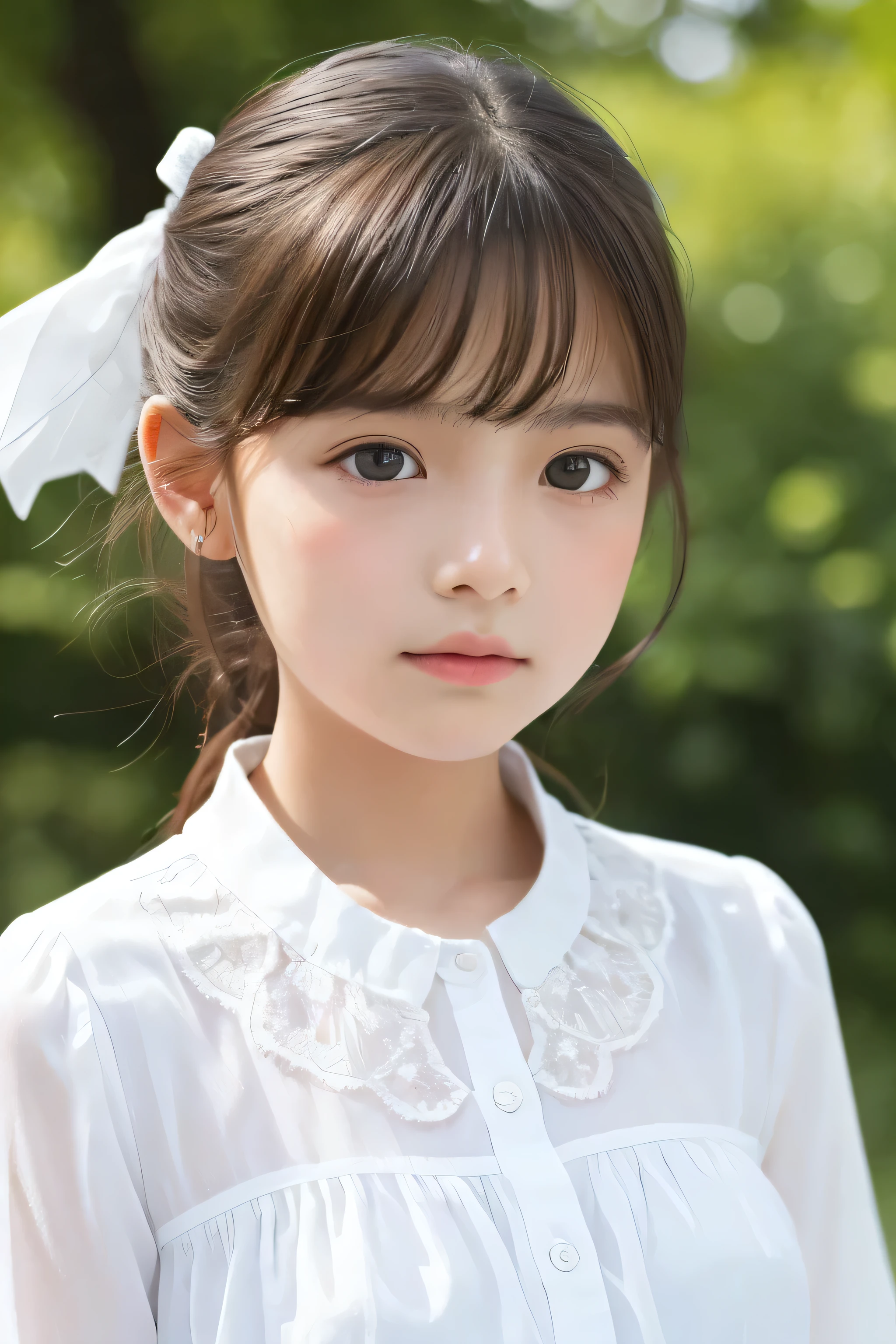 ((highest quality)), ((Photo quality)), (detailed), Perfect Face,,delicate,White blouse