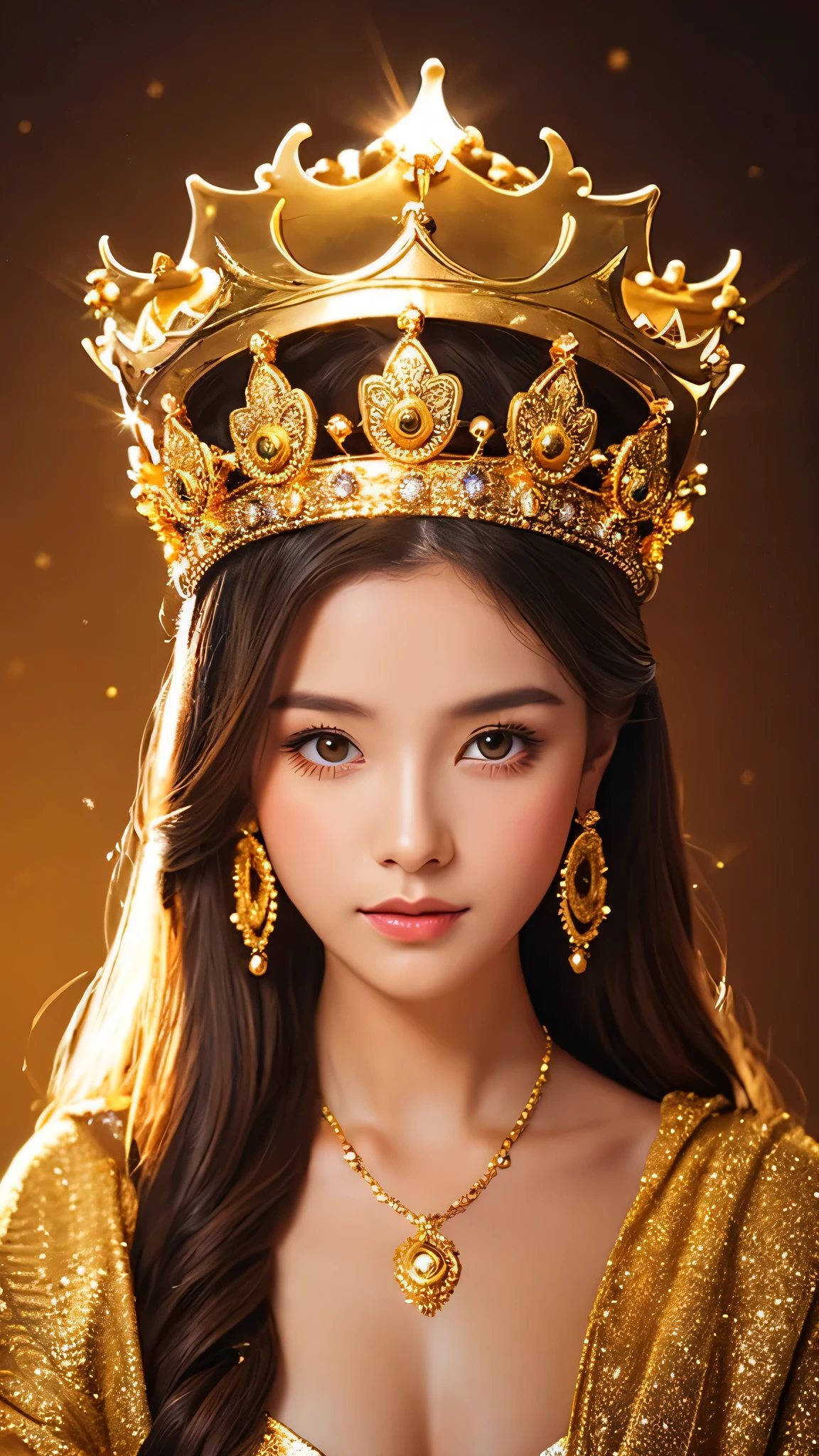 goddess child gold gorgeous crown