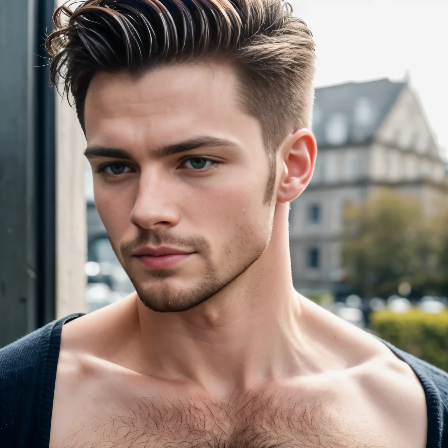 perfect irish man focus on face.