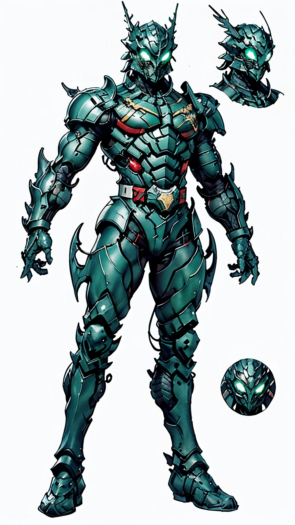 A man wearing a full-face helmet, a fantasy-style biotech armored combat suit, green eyes, (a composite layered chest armor), fully enclosed shoulder guards, matching arm and leg guards, the belt is adorned with dragon claw grasping orbs, (the color scheme is primarily black with red accents), the design balances heavy with agility, a high-tech bio-mecha armor, (dragons concept Armor, stand on the top of a skyscraper in a futuristic sci-fi city), this character embodies a finely crafted fantasy-surreal style armored hero in anime style, exquisite and mature manga art style, (element, plasma, energy, the armor glows), ((male:1.5)), metallic, real texture material, dramatic, high definition, best quality, highres, ultra-detailed, ultra-fine painting, extremely delicate, professional, perfect body proportions, golden ratio, anatomically correct, symmetrical face, extremely detailed eyes and face, high quality eyes, creativity, RAW photo, UHD, 32k, Natural light, cinematic lighting, masterpiece-anatomy-perfect, masterpiece:1.5