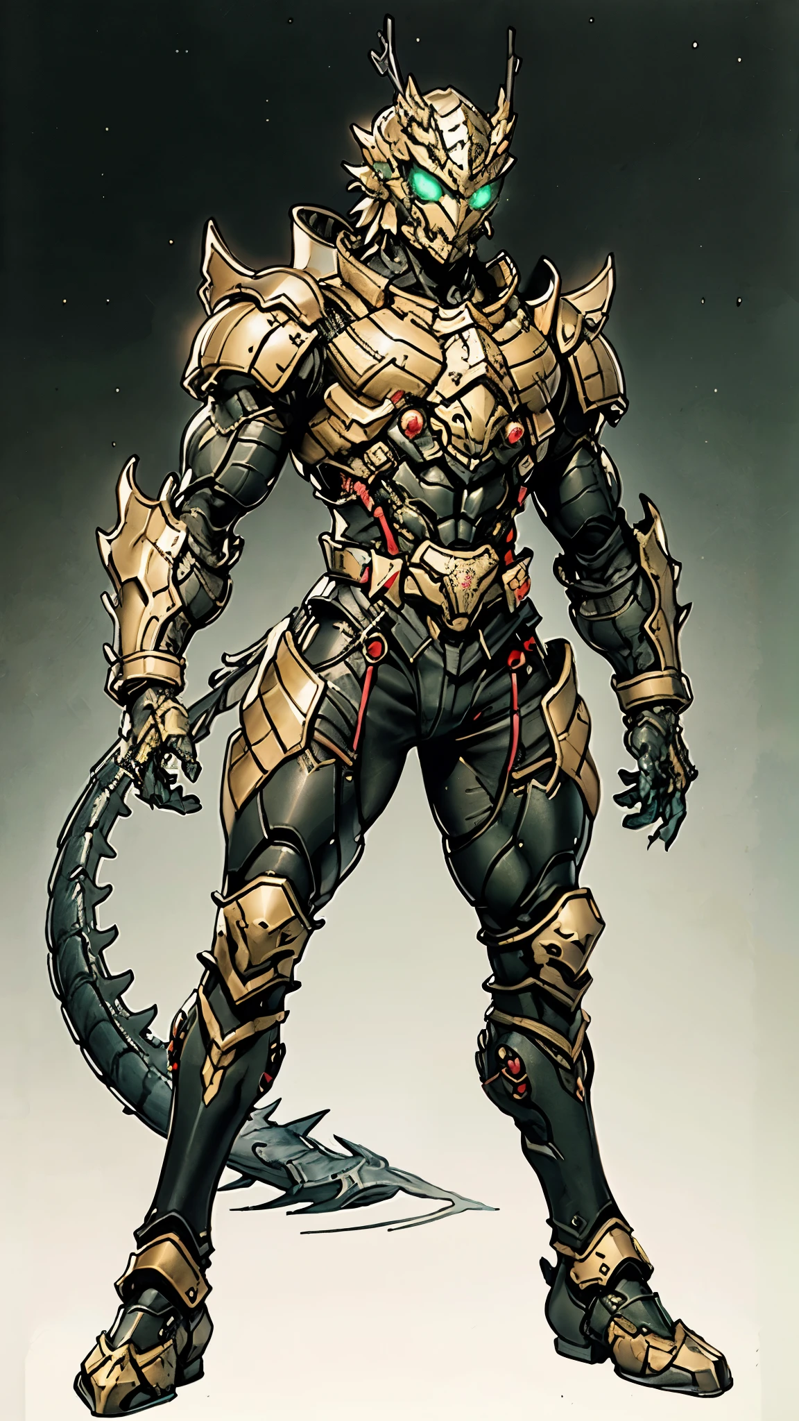 A man wearing a full-face helmet, a fantasy-style biotech armored combat suit, green eyes, (a composite layered chest armor), fully enclosed shoulder guards, matching arm and leg guards, the belt is adorned with dragon claw grasping orbs, (the color scheme is primarily black with red accents), the design balances heavy with agility, a high-tech bio-mecha armor, (dragons concept Armor, stand on the top of a skyscraper in a futuristic sci-fi city), this character embodies a finely crafted fantasy-surreal style armored hero in anime style, exquisite and mature manga art style, (element, plasma, energy, the armor glows), ((male:1.5)), metallic, real texture material, dramatic, high definition, best quality, highres, ultra-detailed, ultra-fine painting, extremely delicate, professional, perfect body proportions, golden ratio, anatomically correct, symmetrical face, extremely detailed eyes and face, high quality eyes, creativity, RAW photo, UHD, 32k, Natural light, cinematic lighting, masterpiece-anatomy-perfect, masterpiece:1.5