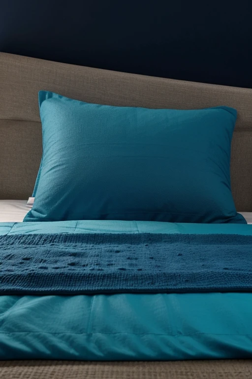 Deep down, haveria uma cama estreita, estofada de veludo azul-marinho, guarnecida de almofadas de todas as cores.