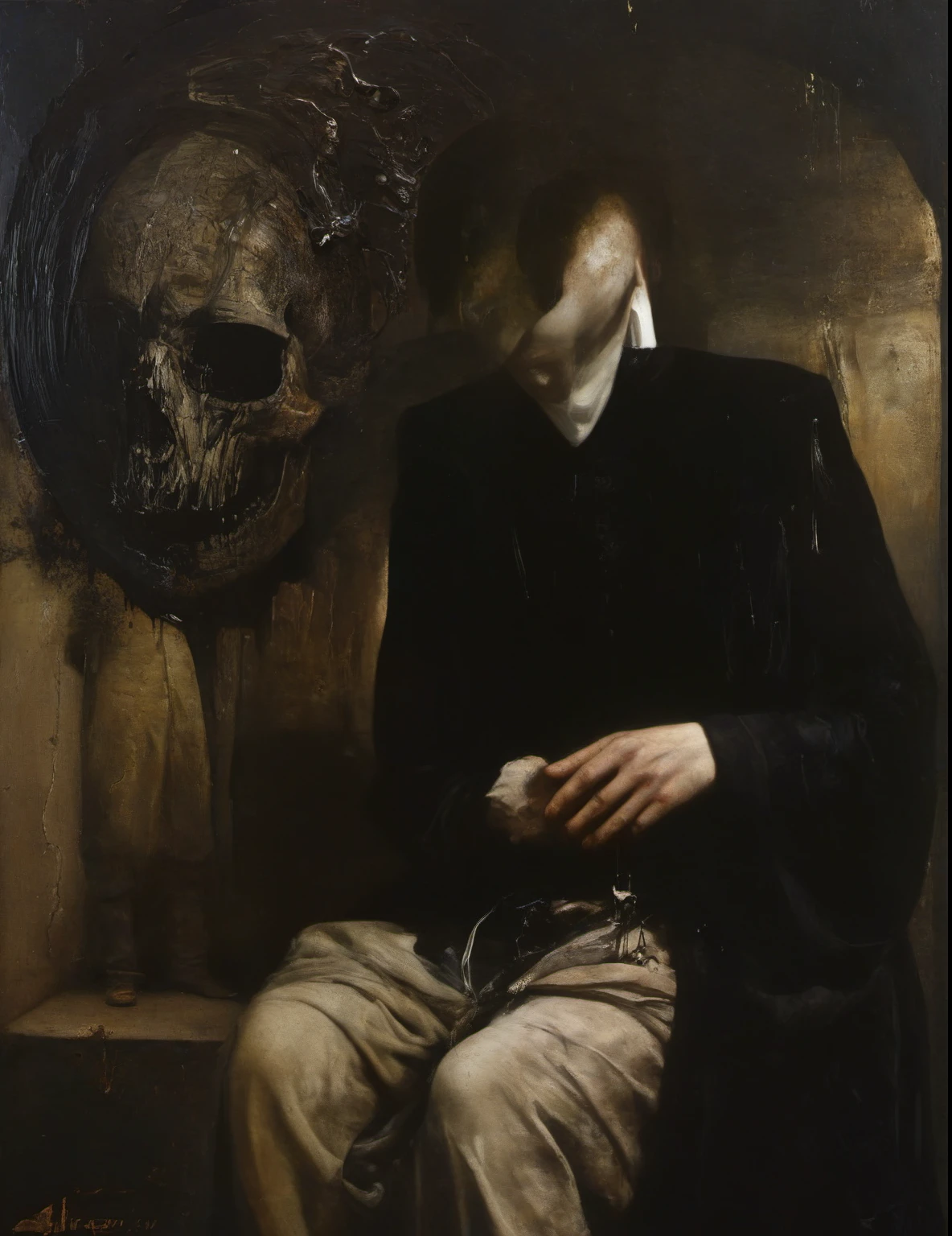 James Gurney, Surrealist art , dream-like, Mysterious, Provocative, symbolic, Complex, detailed,, (Gothic but very beautiful:1.4), (masterpiece, highest quality:1.4) , Nicola Samori Style, laputa, 4 young handsome men