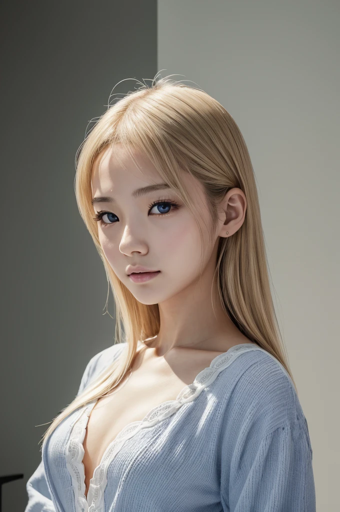 (masterpiece), (Realistic), (highest quality), blurred background, (beautiful_(intractive)_Symmetric_feminine_(Lovely)_Otaku:0.8_model+face), Sunburned+woman_28+Year, straight_blonde_Loud volume_hair, (small)_amount, small_(Arched)_Eyebrow, Blue gray_almond_Flipped_eye, most beautiful_perfection_nose, beautiful_Dimples_round_feminine_cute_cheek, prominent cheek骨s_feminine_cheek骨, beautiful_feminine_lips, (rounded)_beautiful_feminine_Chin, beautiful_feminine_jaw, 175cm_beautiful_feminine_body, Moderate_chest, Moderate_chest, wear_feminine_white_ditch_coin, Sensual_Friendly_Performance, (Looking_in_Audience), Portrait, colgine_笑face(16k, RAW Photos, highest quality, High resolution, ), (I can see a little bit of nipple swelling through my clothes.)High-definition RAW color photos, Professional photos, (Layered silhouette: 1.2), Complex patterns, , (Realisticな, photoRealisticな: 1.3), ( Japanese Girls), , 巨乳 非常に張りのあるchest、垂れていないchest、chestの谷間を見せている。Too much exposure、(NSFW)Shine, (細かいface: 1.2), (masterpiece: 1.5),きめ細かいbeautiful肌, (cute:1.2), (sexy) (highest quality :1.2),((A girl, 1 girl : 1.3), solo, solo focus))、(One head according to human anatomy、Two Arms、Two Legs、Five Fingers)
「奇形や不自然なbodyの部位がない,完全に正常な人間のbody型」「人間の解剖学に忠実なwomanの描写」、(健康的inバランスの取れた生き生きとしたwomanのPerformance)