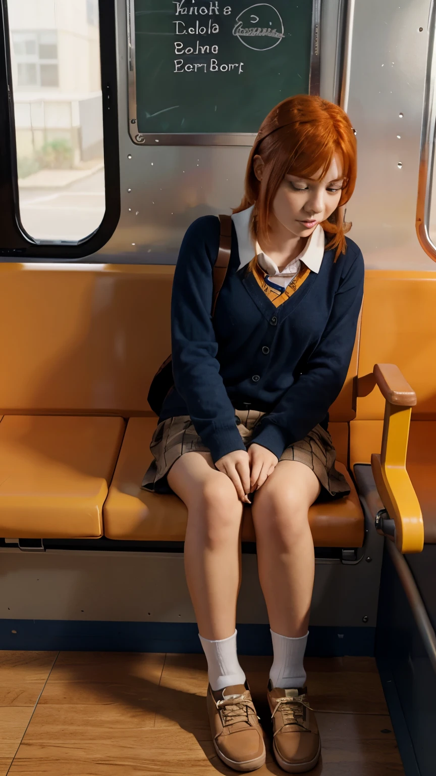 Ginger cat go to school in school bus 3d animation picture 