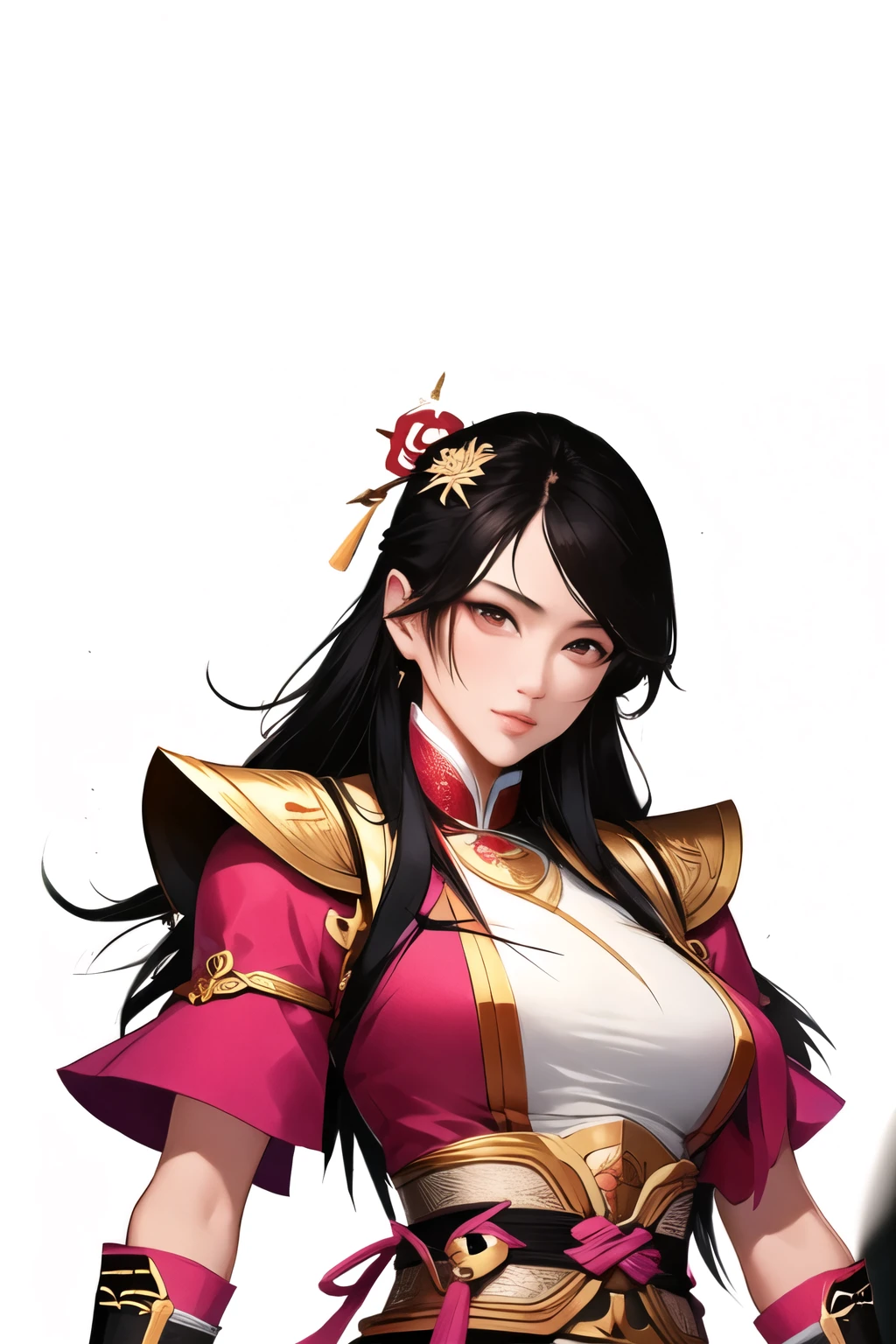 (masterpiece, best quality:1.2), ink Wuxia, solo,upper body,long hair,lips