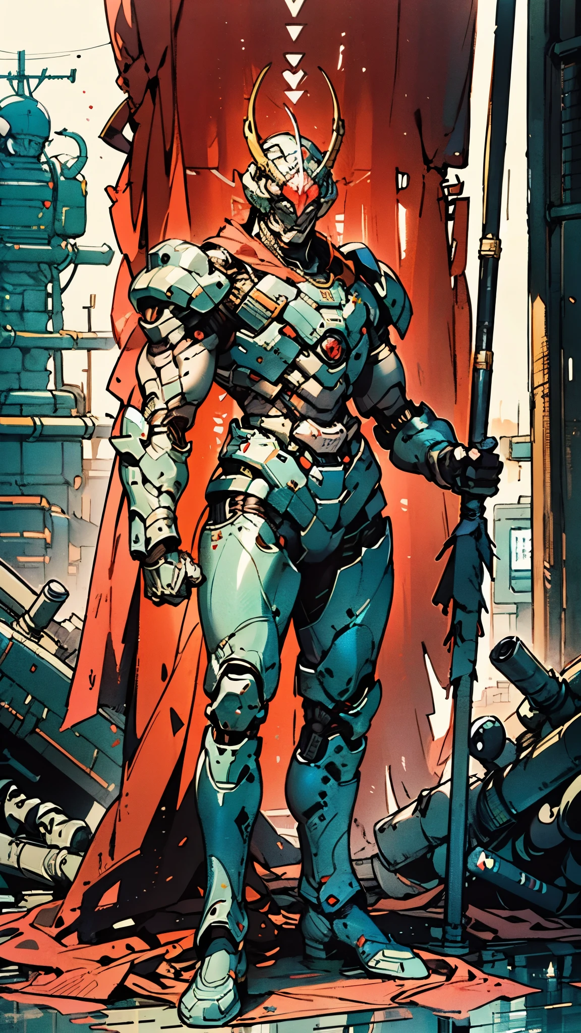 A man wearing a full-face helmet, a fantasy-style biotech armored combat suit, green eyes, (a composite layered chest armor), fully enclosed shoulder guards, matching arm and leg guards, the belt is adorned with dragon claw grasping orbs, (the color scheme is primarily black with red accents), the design balances heavy with agility, a high-tech bio-mecha armor, (Armor Concept Inspired by Dragons, stand on the top of a skyscraper in a futuristic sci-fi city), this character embodies a finely crafted fantasy-surreal style armored hero in anime style, exquisite and mature manga art style, (element, plasma, energy, the armor glows), ((male:1.5)), metallic, real texture material, dramatic, high definition, best quality, highres, ultra-detailed, ultra-fine painting, extremely delicate, professional, perfect body proportions, golden ratio, anatomically correct, symmetrical face, extremely detailed eyes and face, high quality eyes, creativity, RAW photo, UHD, 32k, Natural light, cinematic lighting, masterpiece-anatomy-perfect, masterpiece:1.5