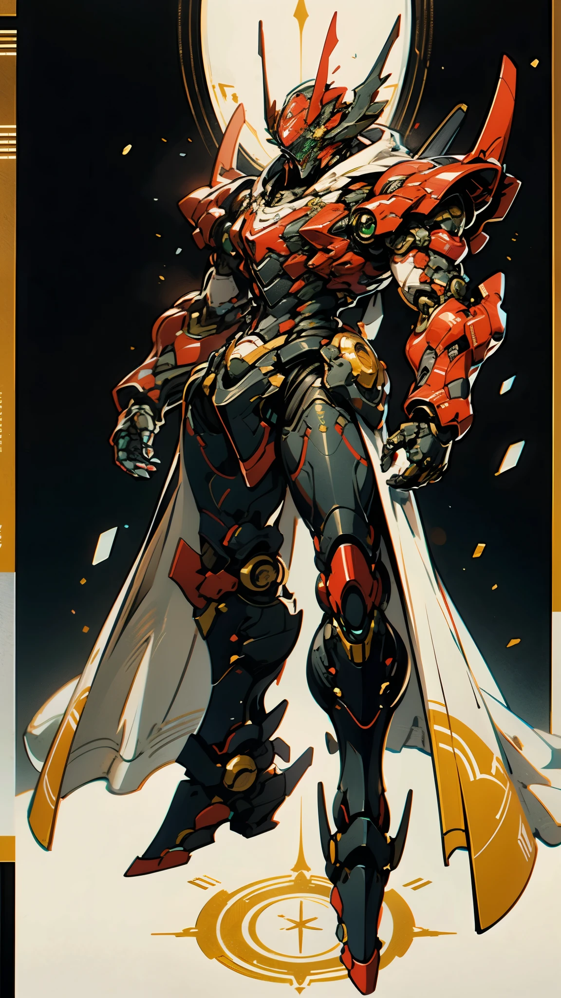 A man wearing a full-face helmet, a fantasy-style biotech armored combat suit, green eyes, (a composite layered chest armor), fully enclosed shoulder guards, matching arm and leg guards, the belt is adorned with dragon claw grasping orbs, (the color scheme is primarily black with red accents), the design balances heavy with agility, a high-tech bio-mecha armor, (Armor Concept Inspired by Dragons, stand on the top of a skyscraper in a futuristic sci-fi city), this character embodies a finely crafted fantasy-surreal style armored hero in anime style, exquisite and mature manga art style, (element, plasma, energy, the armor glows), ((male:1.5)), metallic, real texture material, dramatic, high definition, best quality, highres, ultra-detailed, ultra-fine painting, extremely delicate, professional, perfect body proportions, golden ratio, anatomically correct, symmetrical face, extremely detailed eyes and face, high quality eyes, creativity, RAW photo, UHD, 32k, Natural light, cinematic lighting, masterpiece-anatomy-perfect, masterpiece:1.5