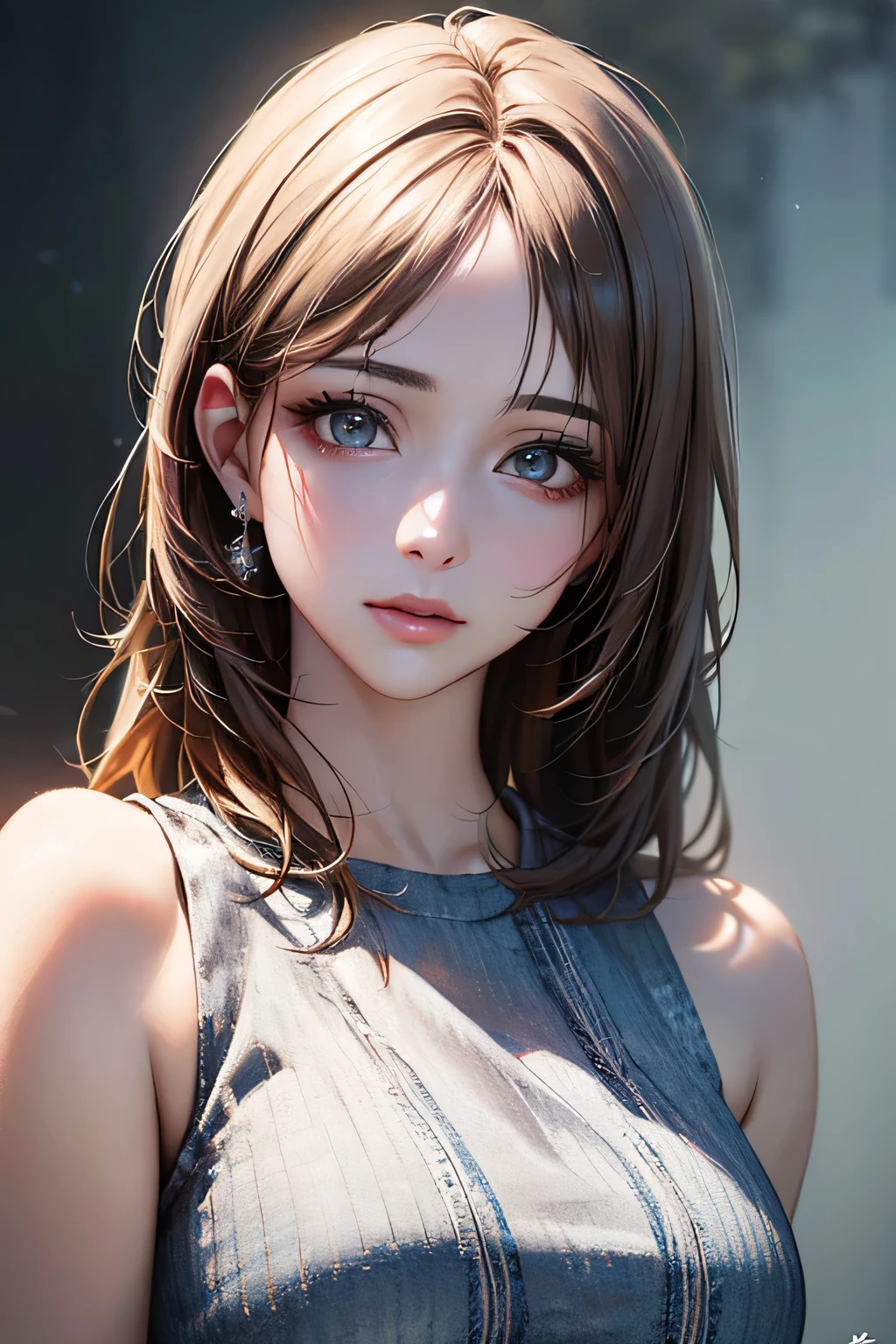 (highest quality、8k、32k、masterpiece)、(Realistic)、(Realistic:1.2)、(High resolution)、Very detailed、Very beautiful face and eyes、1 girl、Delicate body、big breasts, (highest quality、Attention to detail、Rich skin detail)、(highest quality、8k)、Very detailed、(Realistic、Realistic:1.37)、Bright colors、Full Body Shot, (Casual Fashion)