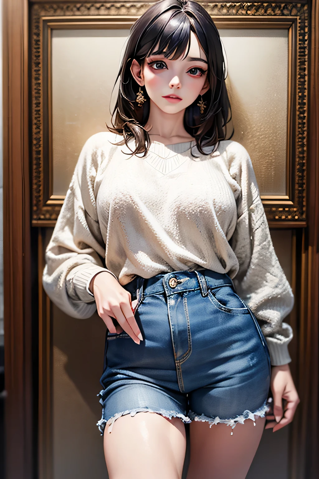 (highest quality、8k、32k、masterpiece)、(Realistic)、(Realistic:1.2)、(High resolution)、Very detailed、Very beautiful face and eyes、1 girl、Delicate body、big breasts, (highest quality、Attention to detail、Rich skin detail)、(highest quality、8k)、Very detailed、(Realistic、Realistic:1.37)、Bright colors、Full Body Shot, (Casual Fashion)
