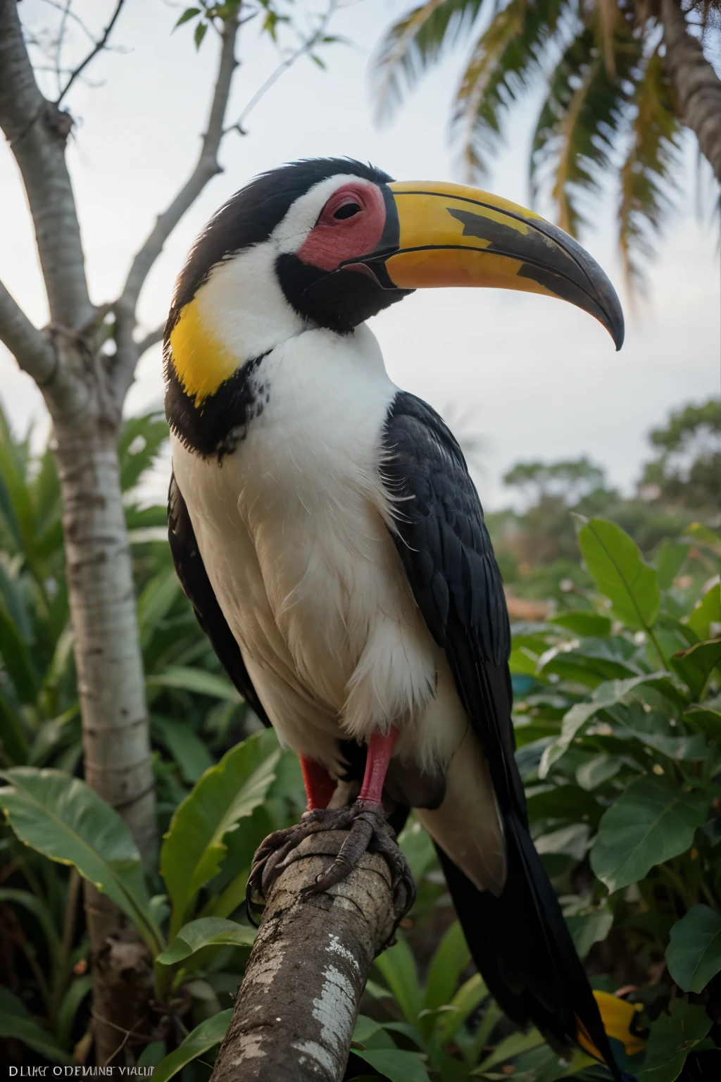 Toucan bird , realistic, colorful nature background
