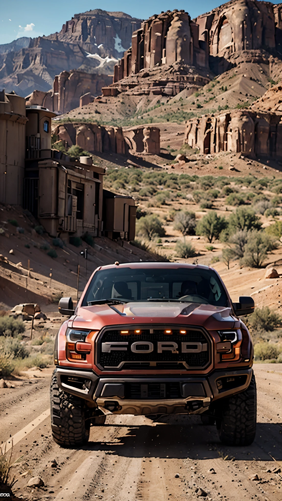 arafed truck driving on dirt road with mountains in background, ford f-150 raptor, vehicle concept photo!!, cinematic front shot, hero shot, flex, rendered in keyshot, vehicle photography, truck, t-rex, t - rex, high quality screenshot, made in unreal engine 5, semi - realistic render, by Daniel Seghers, moabmoab, 
arafed truck driving on dirt road with mountains in background, concept art by Daniel Seghers, tumblr, photorealism, ford f-150 raptor, vehicle concept photo!!, cinematic front shot, hero shot, flex, rendered in keyshot, vehicle photography, truck, t-rex, t - rex, made in unreal engine 5, high quality screenshot