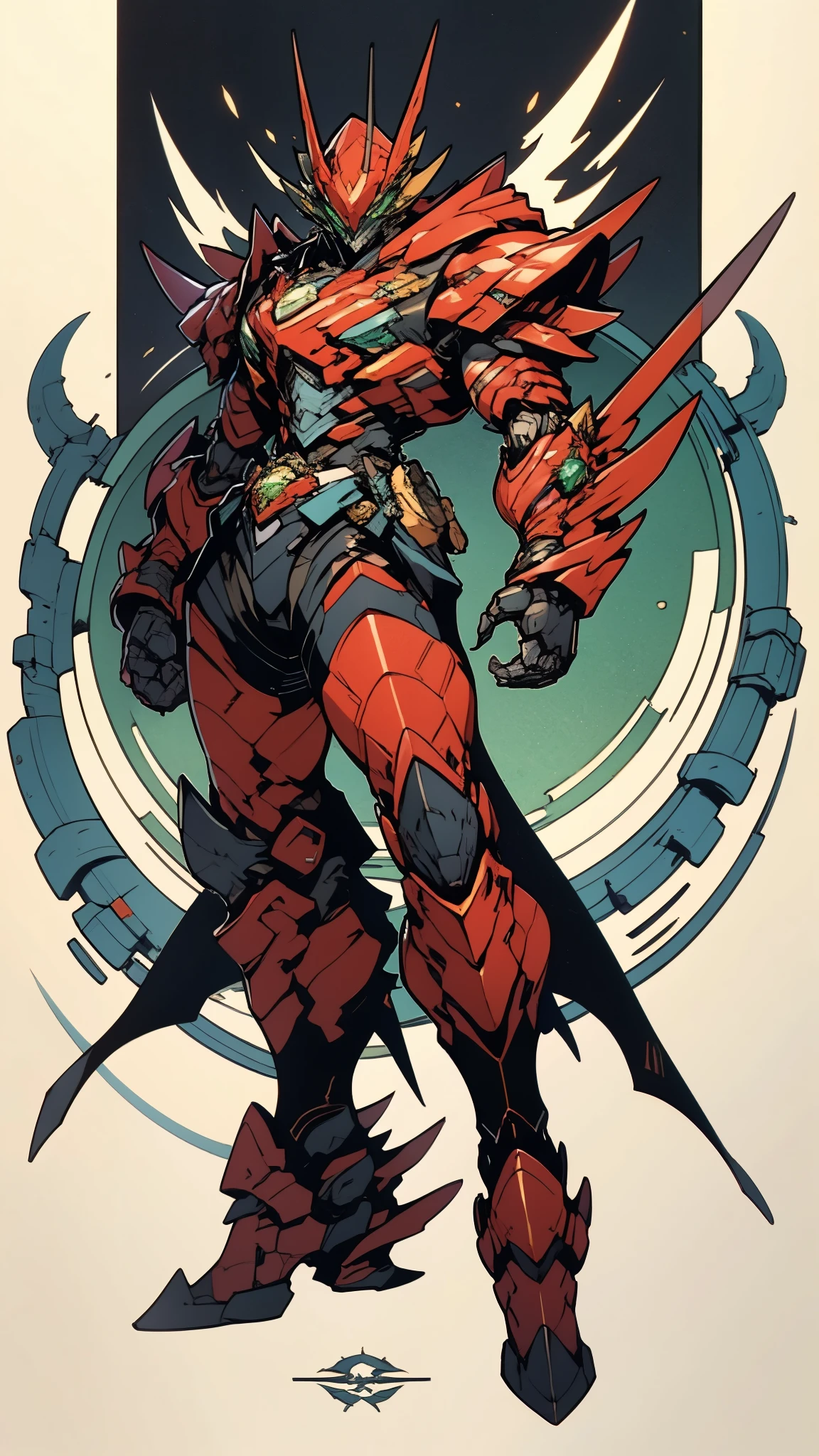 A man wearing a full-face helmet, a fantasy-style biotech armored combat suit, green eyes, (a composite layered chest armor), fully enclosed shoulder guards, matching arm and leg guards, the belt is adorned with dragon claw grasping orbs, (the color scheme is primarily black with red accents), the design balances heavy with agility, a high-tech bio-mecha armor, (Armor Concept Inspired by Dragons, stand on the top of a skyscraper in a futuristic sci-fi city), this character embodies a finely crafted fantasy-surreal style armored hero in anime style, exquisite and mature manga art style, (element, plasma, energy, the armor glows), ((male:1.5)), metallic, real texture material, dramatic, high definition, best quality, highres, ultra-detailed, ultra-fine painting, extremely delicate, professional, perfect body proportions, golden ratio, anatomically correct, symmetrical face, extremely detailed eyes and face, high quality eyes, creativity, RAW photo, UHD, 32k, Natural light, cinematic lighting, masterpiece-anatomy-perfect, masterpiece:1.5