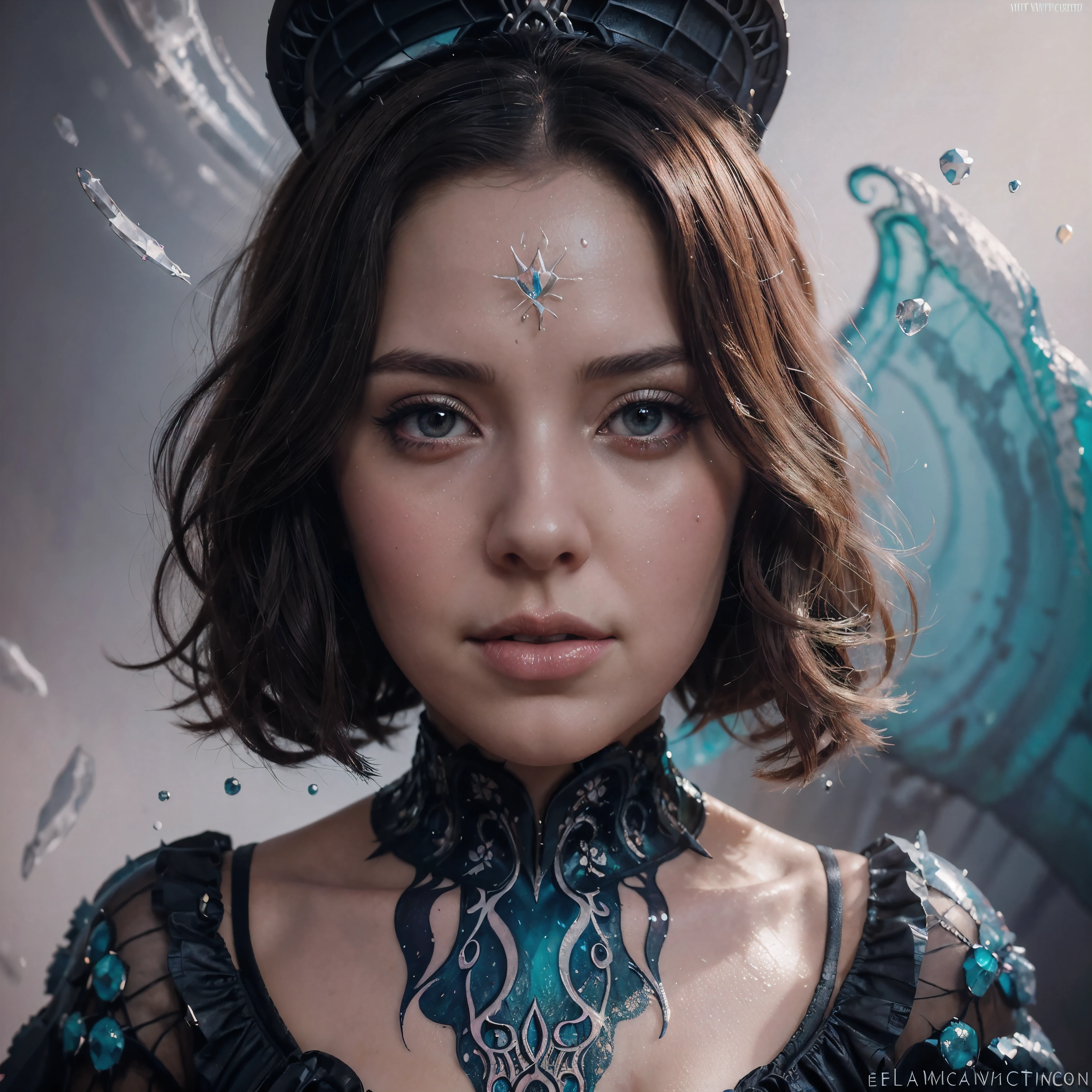 Intricate Calligraphy Hexagonal Ink Portrait Of Disney Princess Belle, Dripping Lovecraftian Paint, Pastel Color Splash, Eldritch Bullet Particles, Stylized Fantasy Polygon Art By WLOP, Artgerm, Peter Mohrbacher, Artstation Award-Winning Professional Portrait Atmospheric Fantastical