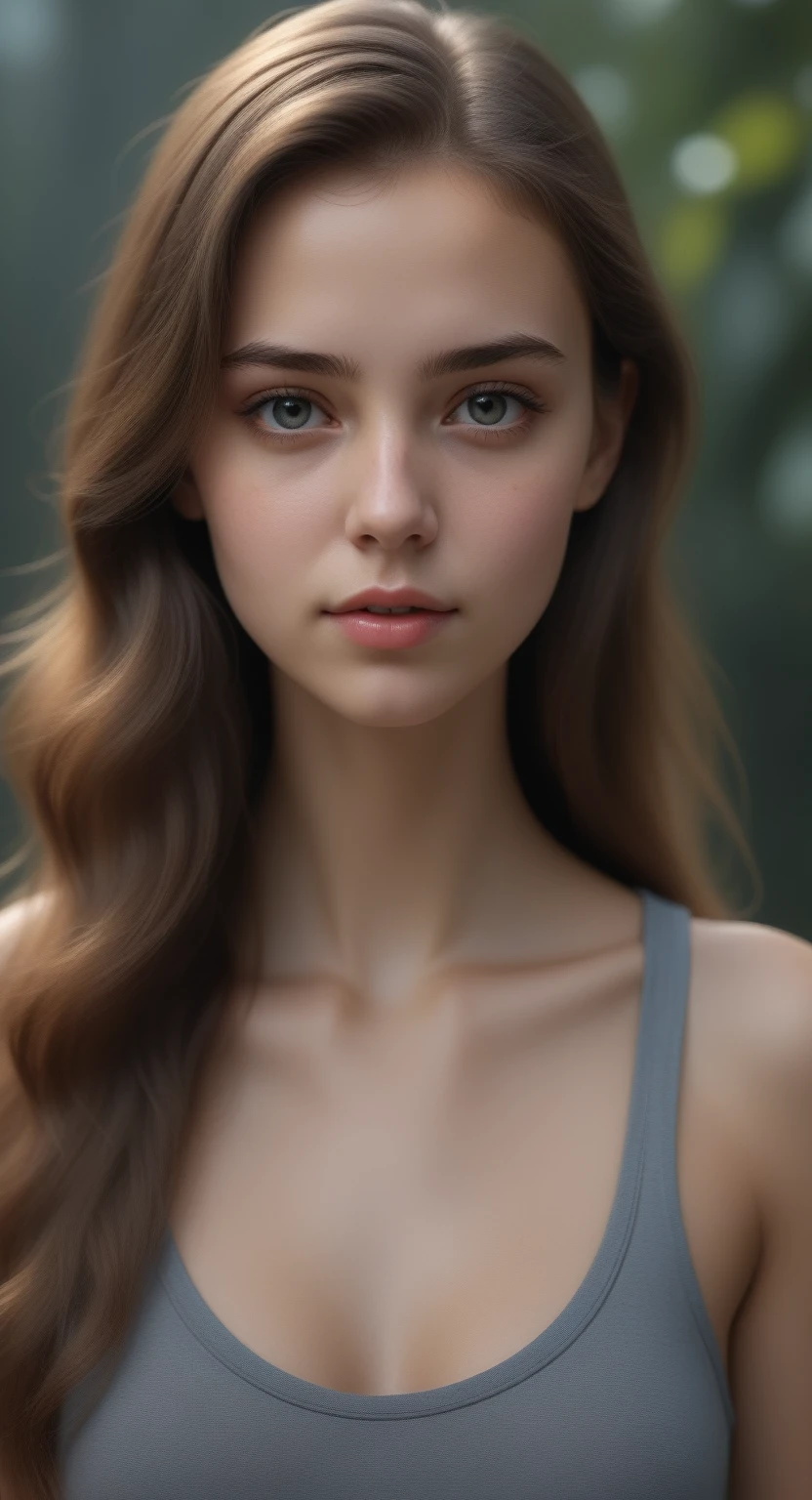 high quality, Best quality, photorealistic, raw photo, realistic, Ultra real 8K computer graphics, ultra detail, a high resolution, masterpiece, 1 girl, 15,5 years, Woman's beautiful face, Soft face, elegant, long hair, Blue eyes, Light Blue eyes, Close-up, complex parts, detailed textures, small parts, front side , female natural body, sexual, very beautiful young female face,