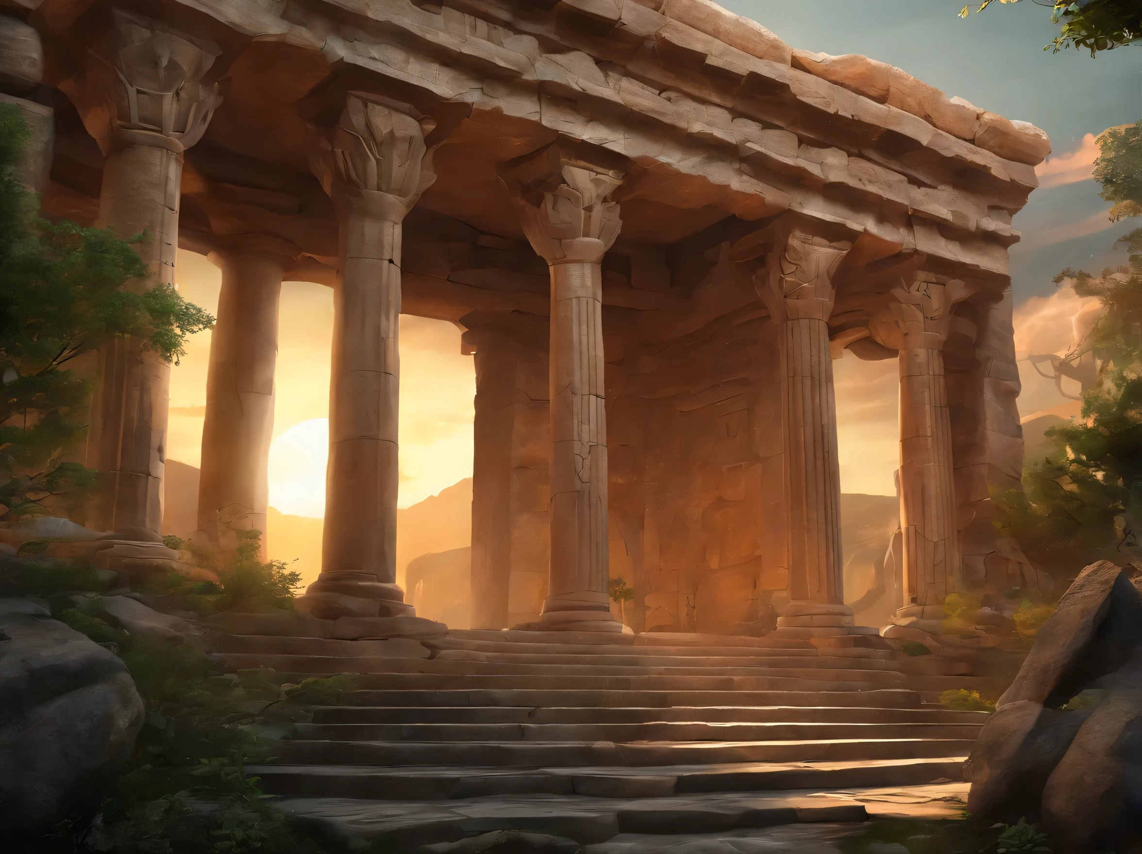 (best quality,4K,8k,high resolution,masterpiece:1.2),Super detailed,(Practical,photoPractical,photo-Practical:1.37),巨snake,Greek Temple,Mountain,top of the Mountain,ancient,ruins,snake,shrike,stone carving,Unsettling atmosphere,Dramatic Lighting,Ominous shadow,majestic,Magnificent,Dilapidated,Filter Stone,In stark contrast to,Dark,striking,majestic presence,mystery,ancient civilization,myth,Awesome,commemorative,legendary,ancient columns,Impressive architecture,sinuous curve,风化的stone carving,Twisted sculpture,snakeine patterns,Ominous stone statue,Tower in the background,legendary creature,Greek myth,ruined civilization,Overgrown vegetation,ancient secrets,Echoes of the Past,On top of the temple,Huge stone steps,serious