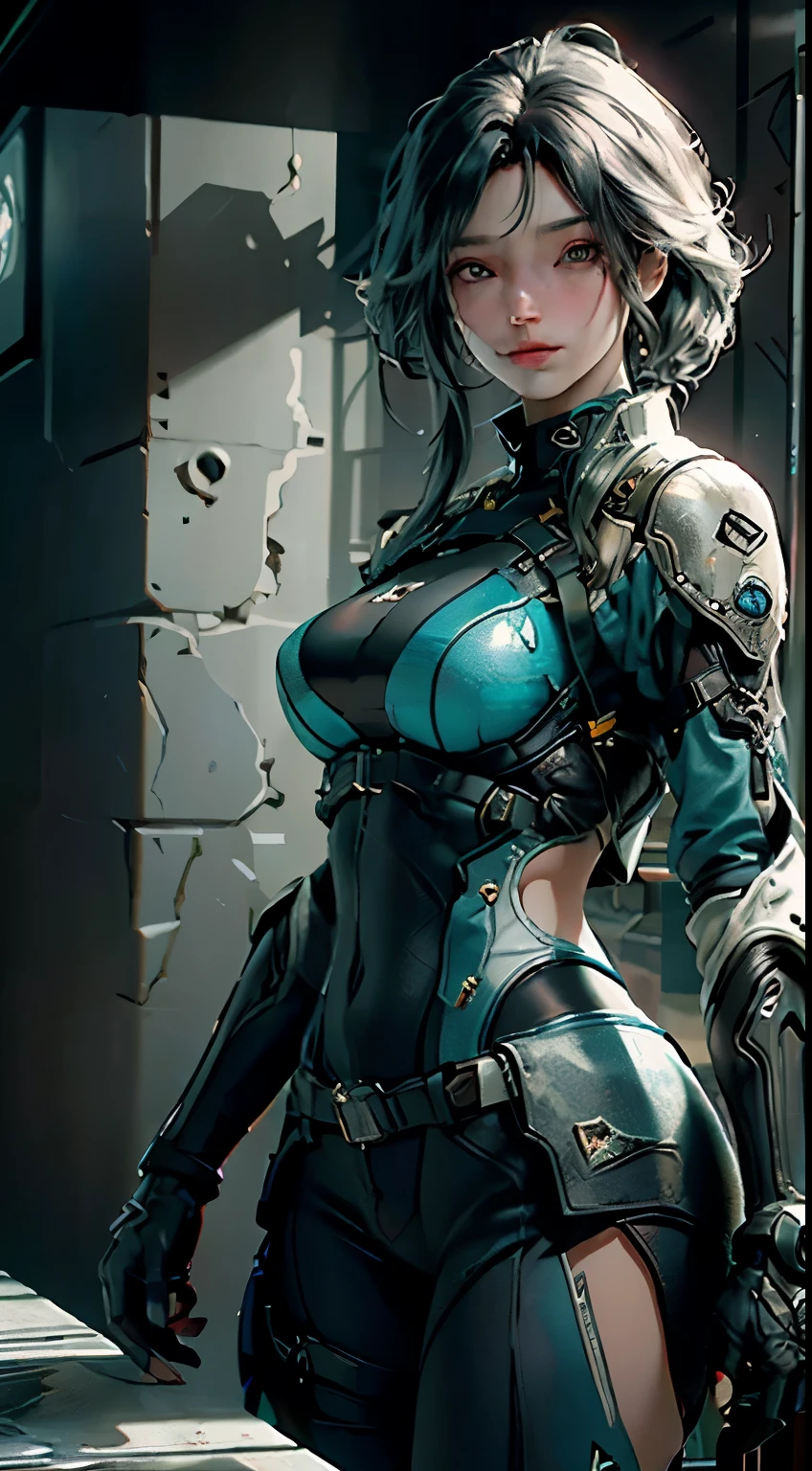 ((Best quality)), ((masterpiece)), (detailed:1.4), 3D, an image of a beautiful cyberpunk female,HDR (High Dynamic Range),Ray Tracing,NVIDIA RTX,Super-Resolution,Unreal 5,Subsurface scattering,PBR Texturing,Post-processing,Anisotropic Filtering,Depth-of-field,Maximum clarity and sharpness,Multi-layered textures,Albedo and Specular maps,Surface shading,Accurate simulation of light-material interaction,Perfect proportions,Octane Render,Two-tone lighting,Wide aperture,Low ISO,White balance,Rule of thirds,8K RAW,