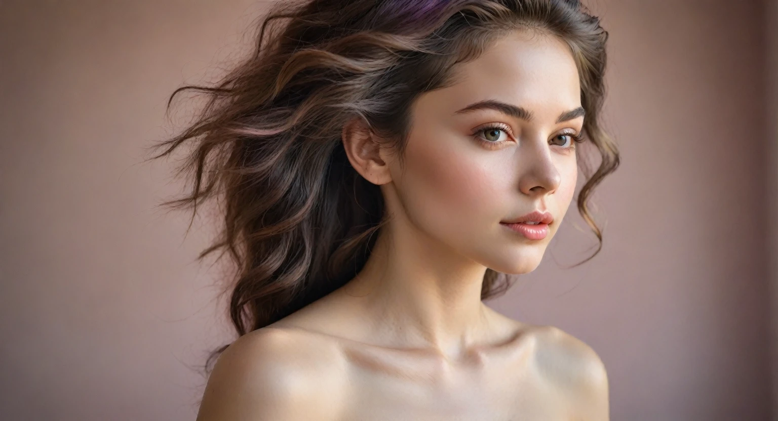 (best quality,4k,highres,masterpiece:1.2),ultra-detailed,realistic,physically-based rendering,extreme detail description,vivid colors,studio lighting,
female body,medium:oil painting,head and shoulders portrait,[detailed and erect nipples], [shriveled areolas with goosebumps], [imperfect skin], [expressive eyes:1.1], [luscious lips:1.1], [long eyelashes],soft lighting, [subtle blush on cheeks], [emphasized collarbone and shoulders], [beautiful and natural hair], [fine strands flowing in the wind], [delicate skin texture], [subtle veins visible], [intricate patterns of goosebumps], [lush and realistic colors], [subtle variations in skin tone], [subtle shades of pink], [realistic highlights and shadows], [faint hint of sweat], [playful and confident expression], [subtle hint of vulnerability], [soft and dreamy background], [gentle breeze tousling hair], [warm and inviting atmosphere], [enhanced depth and dimension], [subtle bokeh effect], [exquisite attention to detail], [captivating and realistic gaze].