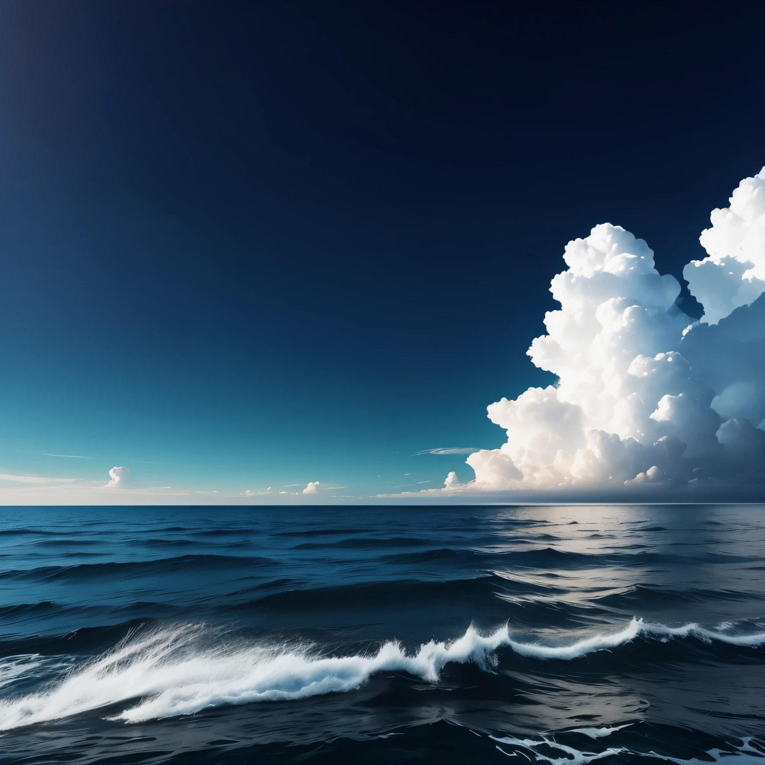 Minimalist gradint sea wallpaper